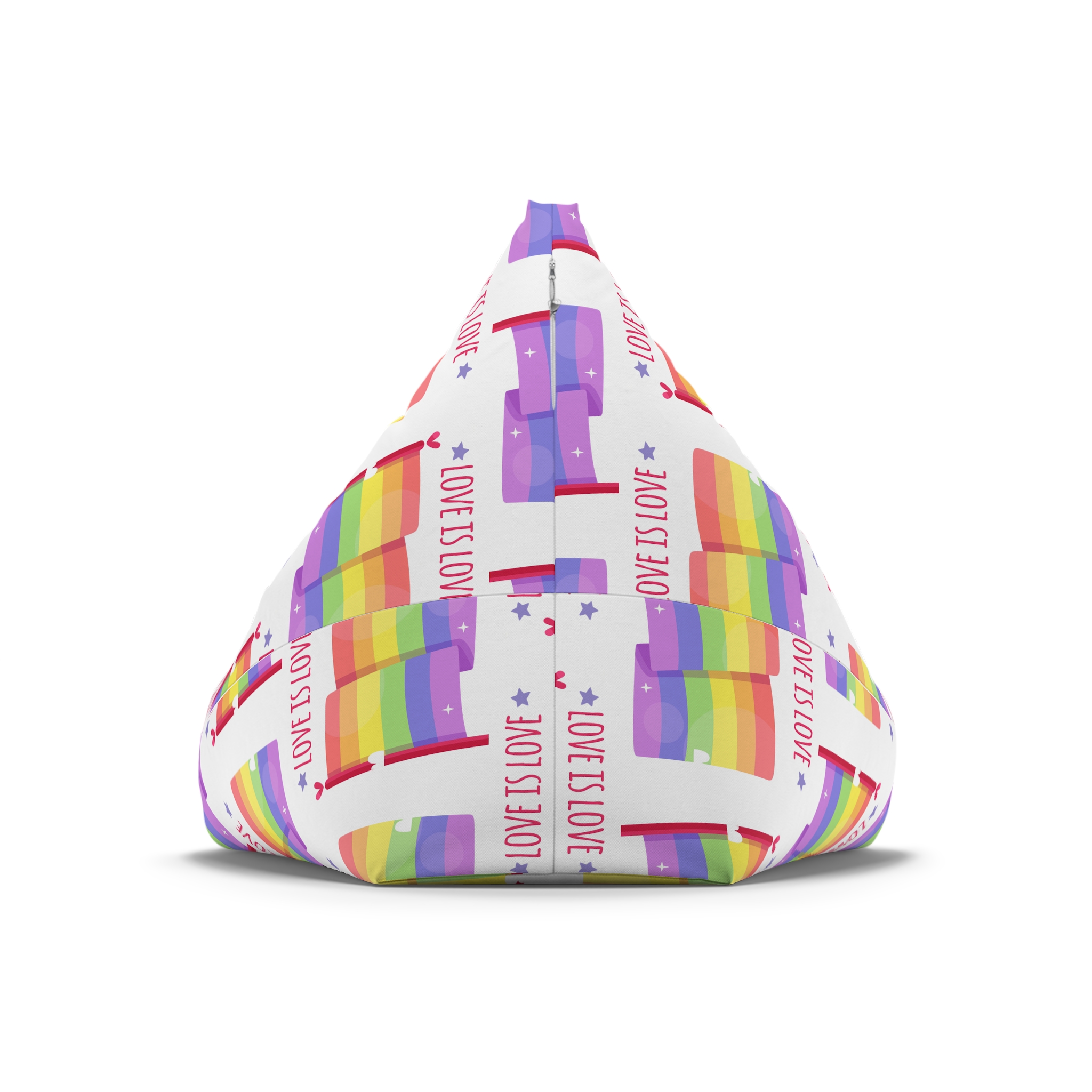 Pride Day Flag With Love Bean Bag Chair Cover - Image 6