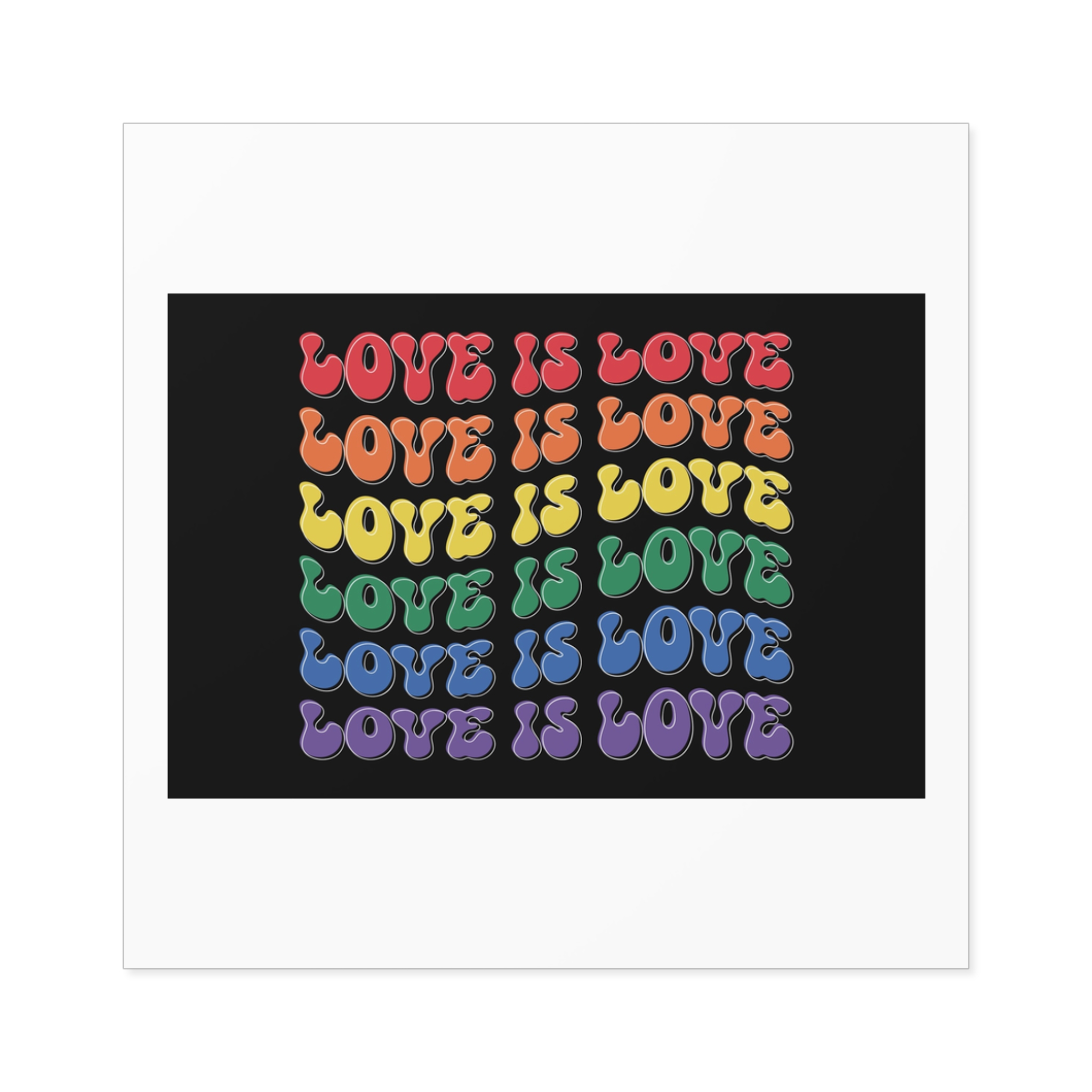 Pride Lgbtq Gay Typography Vector Tshirt Design(8) Laminate Stickers Square - Image 17
