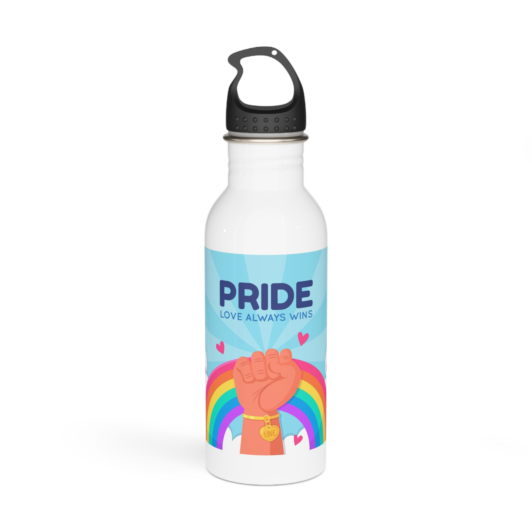 Pride Day Concept Stainless Steel Water Bottle