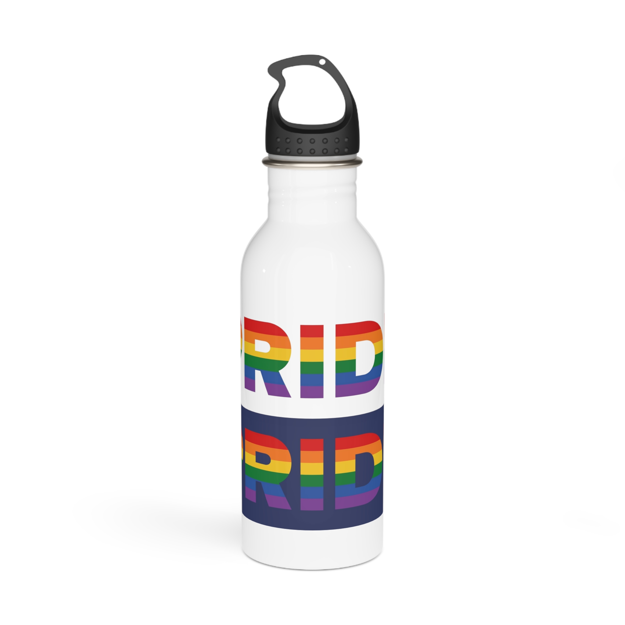 Lgbt Pride Month June Lesbian Gay Bisexual Transgender Lgbtq Flag Rainbow Vector(3) Stainless Steel Water Bottle