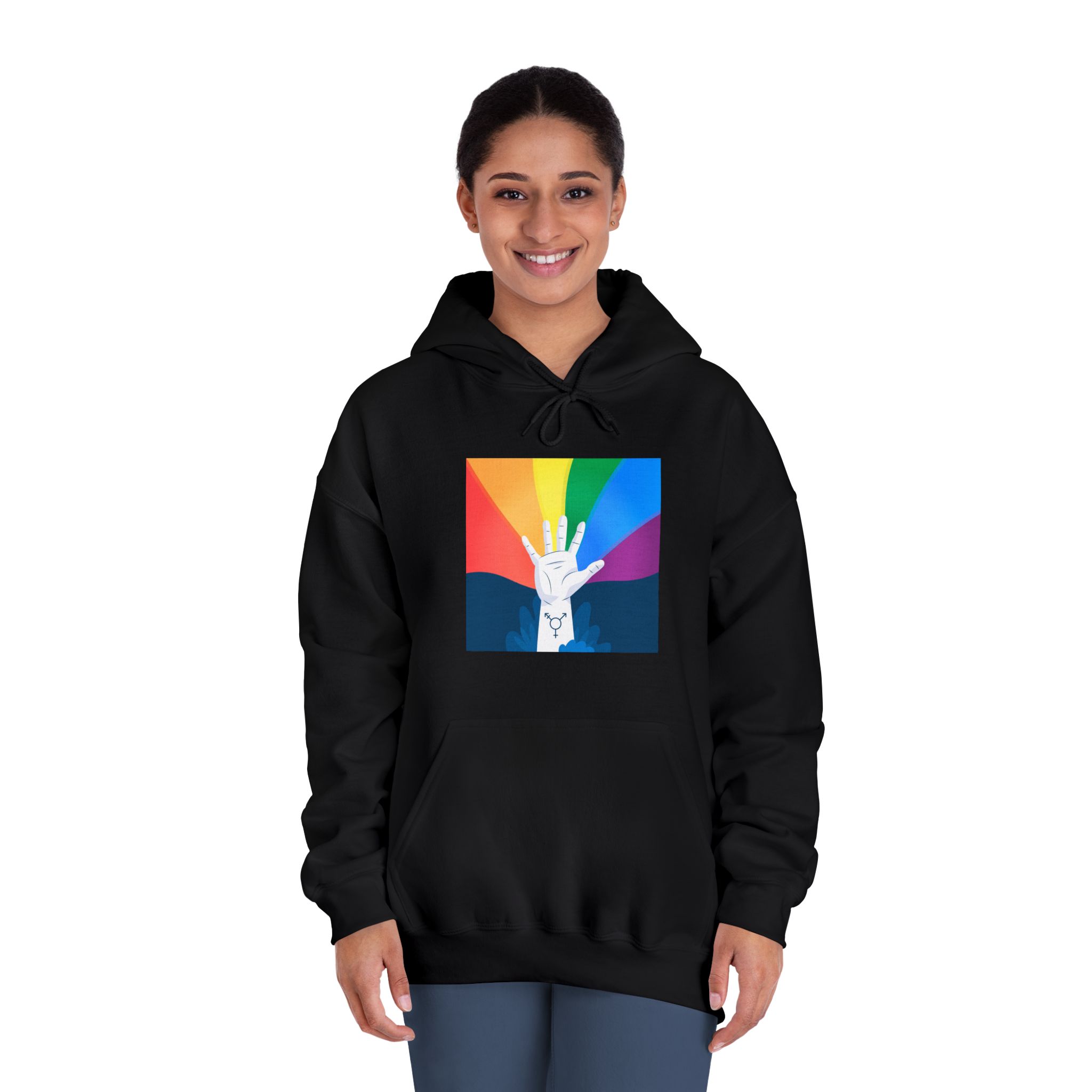 Pride Day Concept Unisex Dryblend Hooded Sweatshirt - Image 12