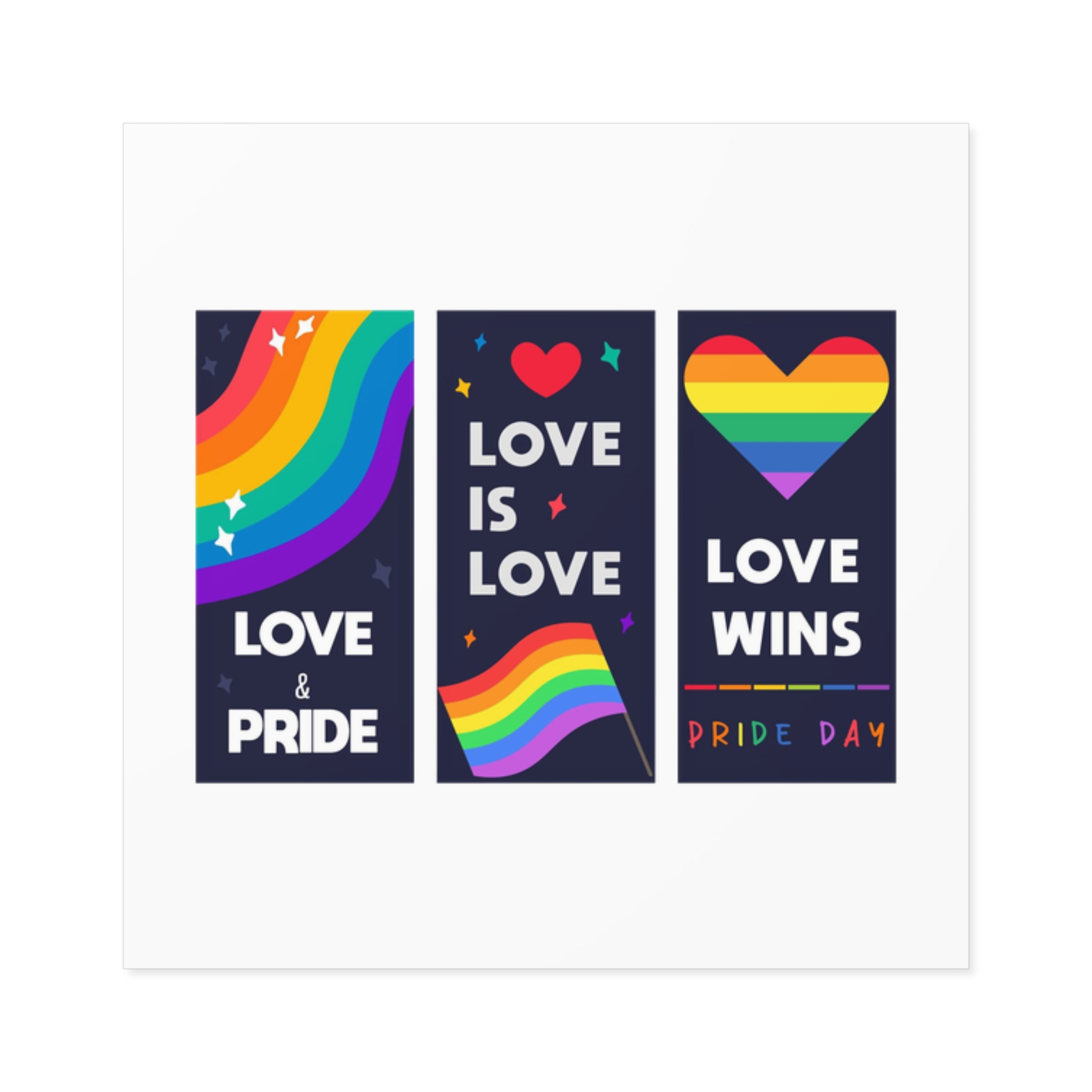 Lgbt Wallpapers Pride Day Celebration Laminate Stickers Square - Image 13