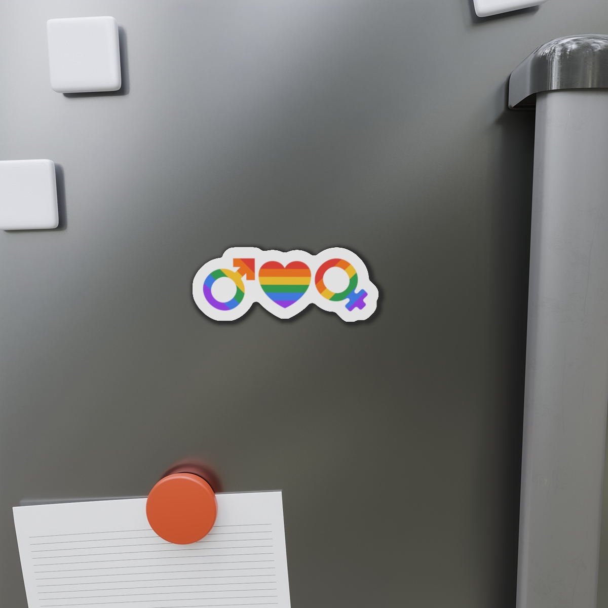 Lgbt Pride Month June Lesbian Gay Bisexual Transgender Lgbtq Flag Rainbow Vector(2) Die Cut Magnets - Image 8