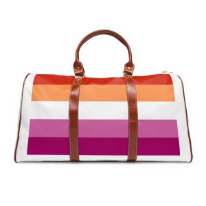 Lesbian Flag Waterproof Travel Bag