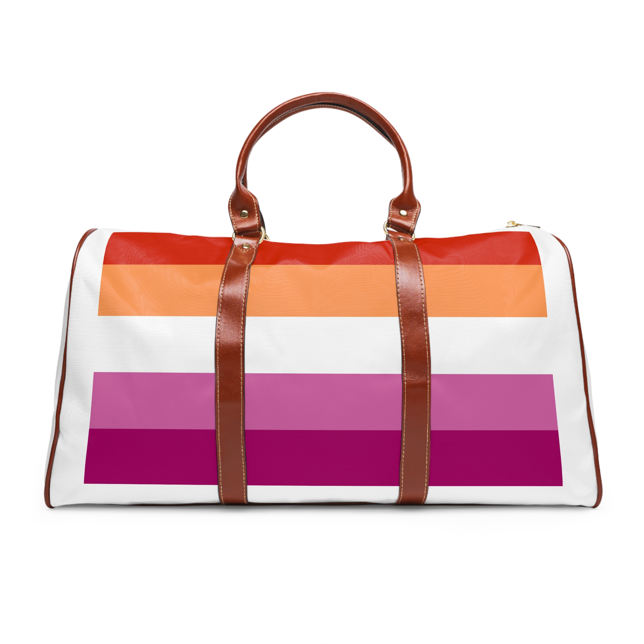 Lesbian Flag Waterproof Travel Bag