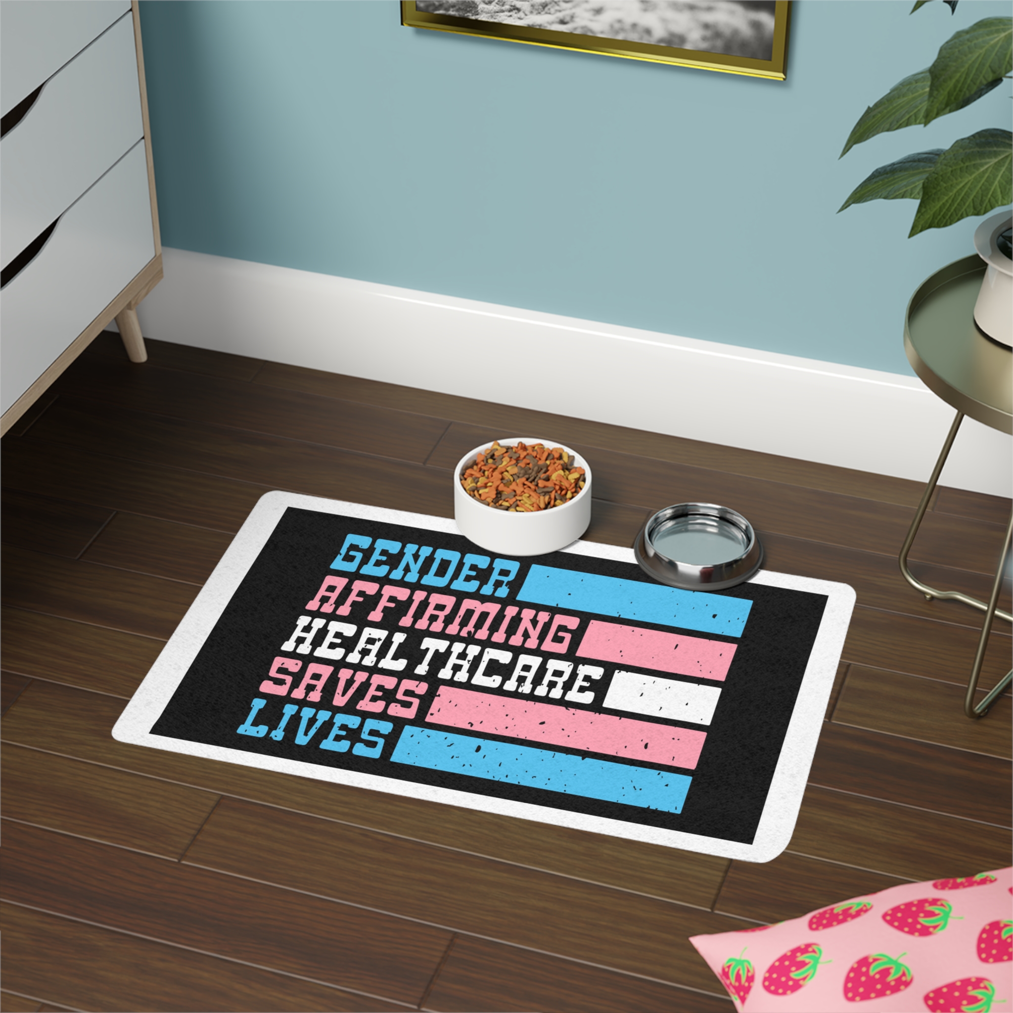 Poster With Words Order It Pet Food Mat 12x18 - Image 4