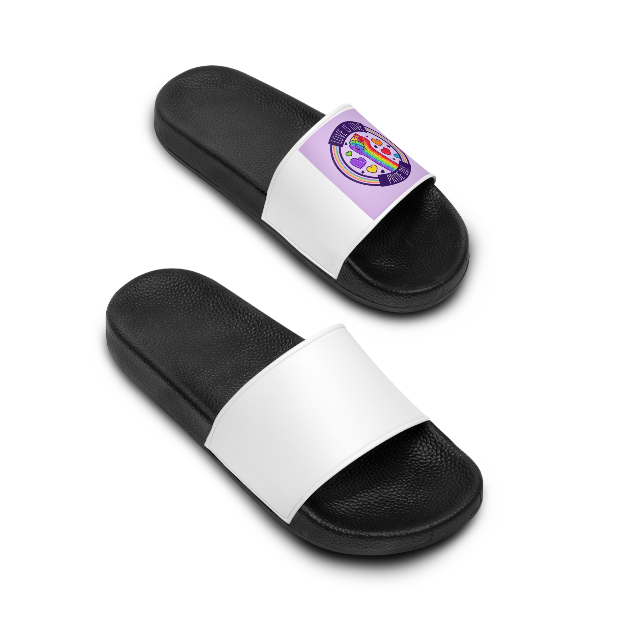 Pride Day Event Concept Mens Slide Sandals - Image 4