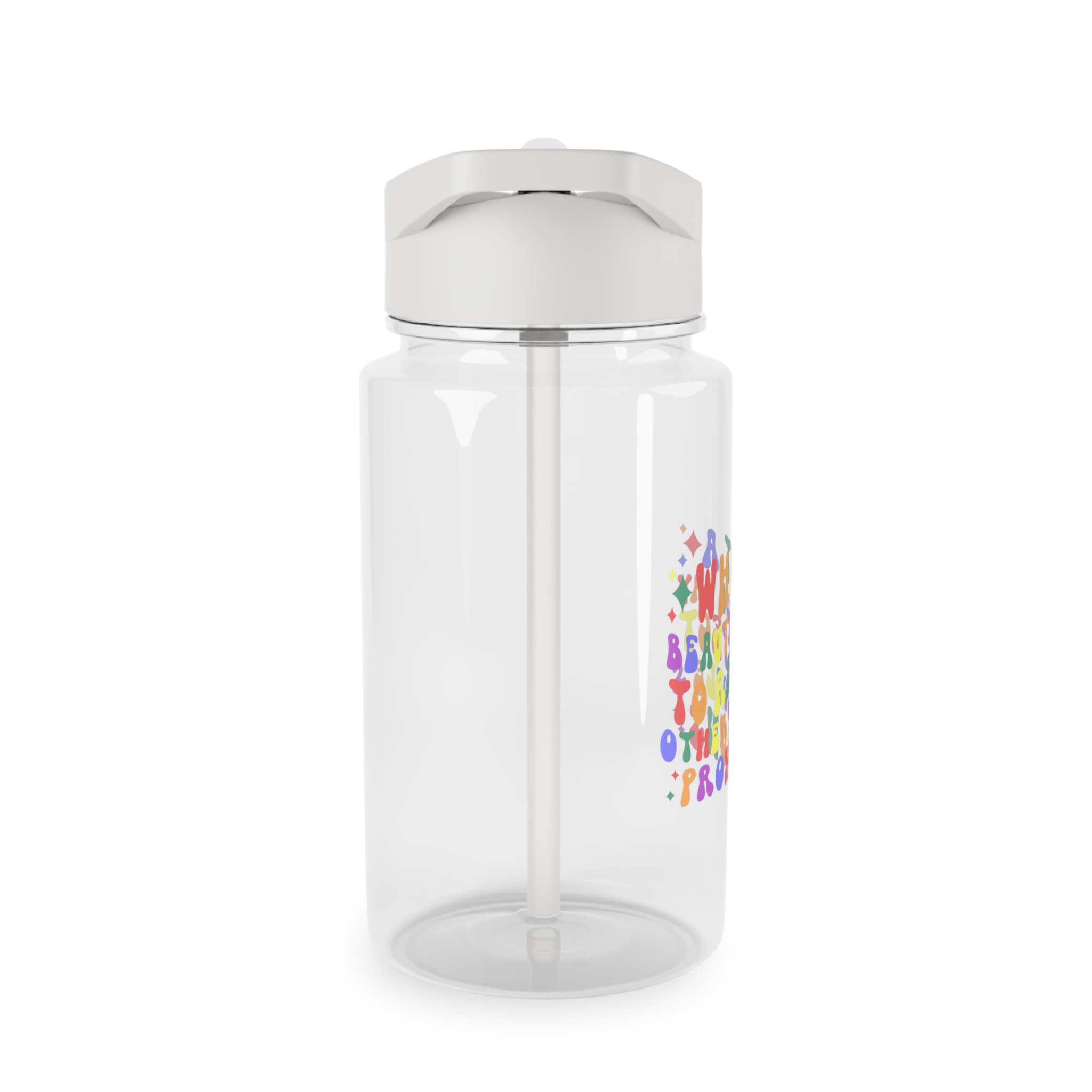 Pride Lgbt Gay Retro Tshirt Design(1) Tritan Water Bottle - Image 4