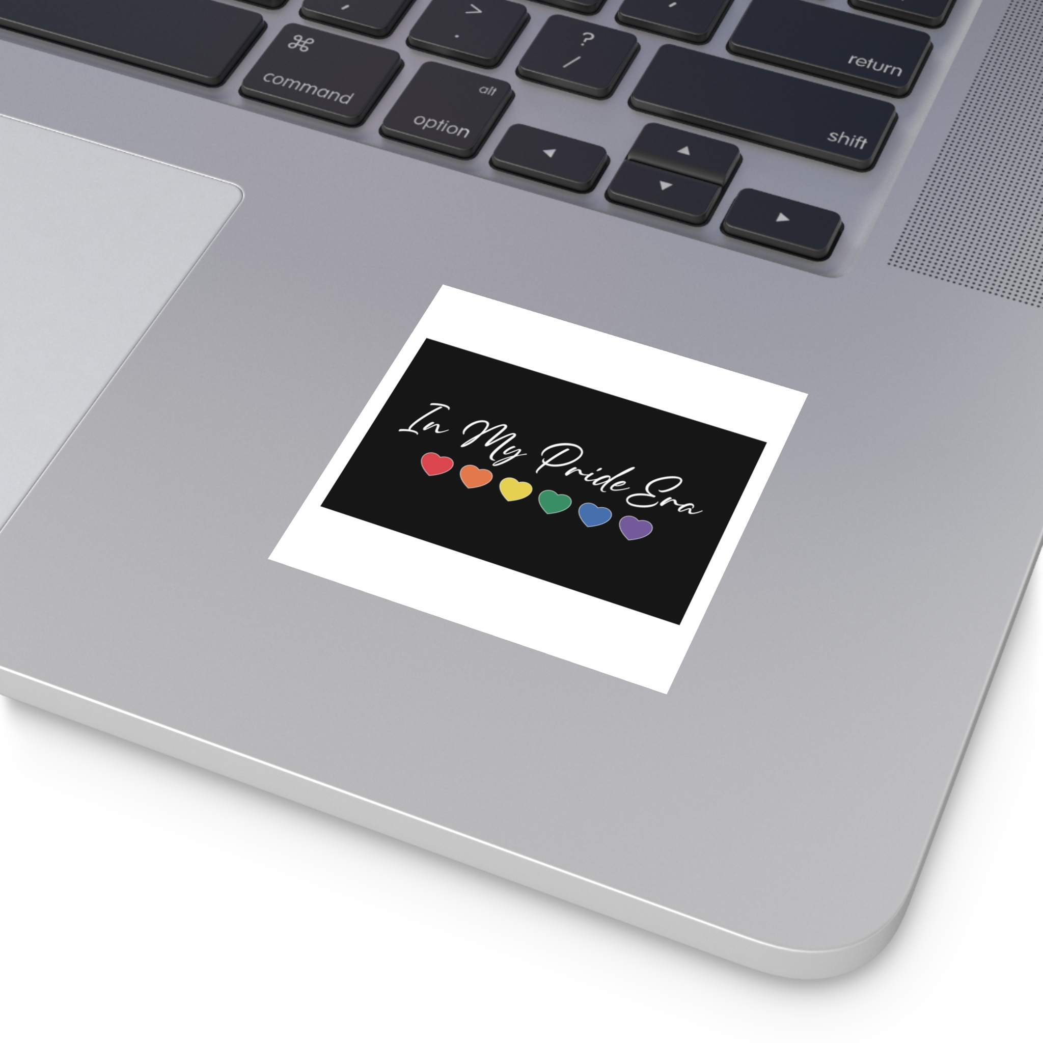 Pride Lgbtq Gay Typography Vector Tshirt Design(2) Laminate Stickers Square - Image 3
