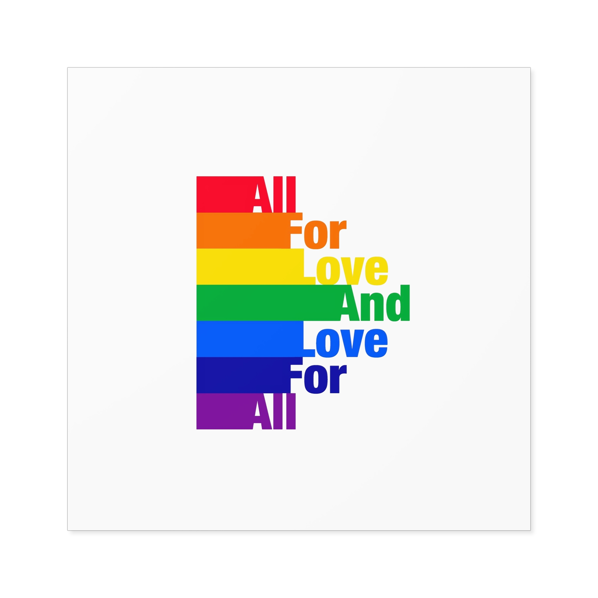 Pride Illustration Laminate Stickers Square - Image 53
