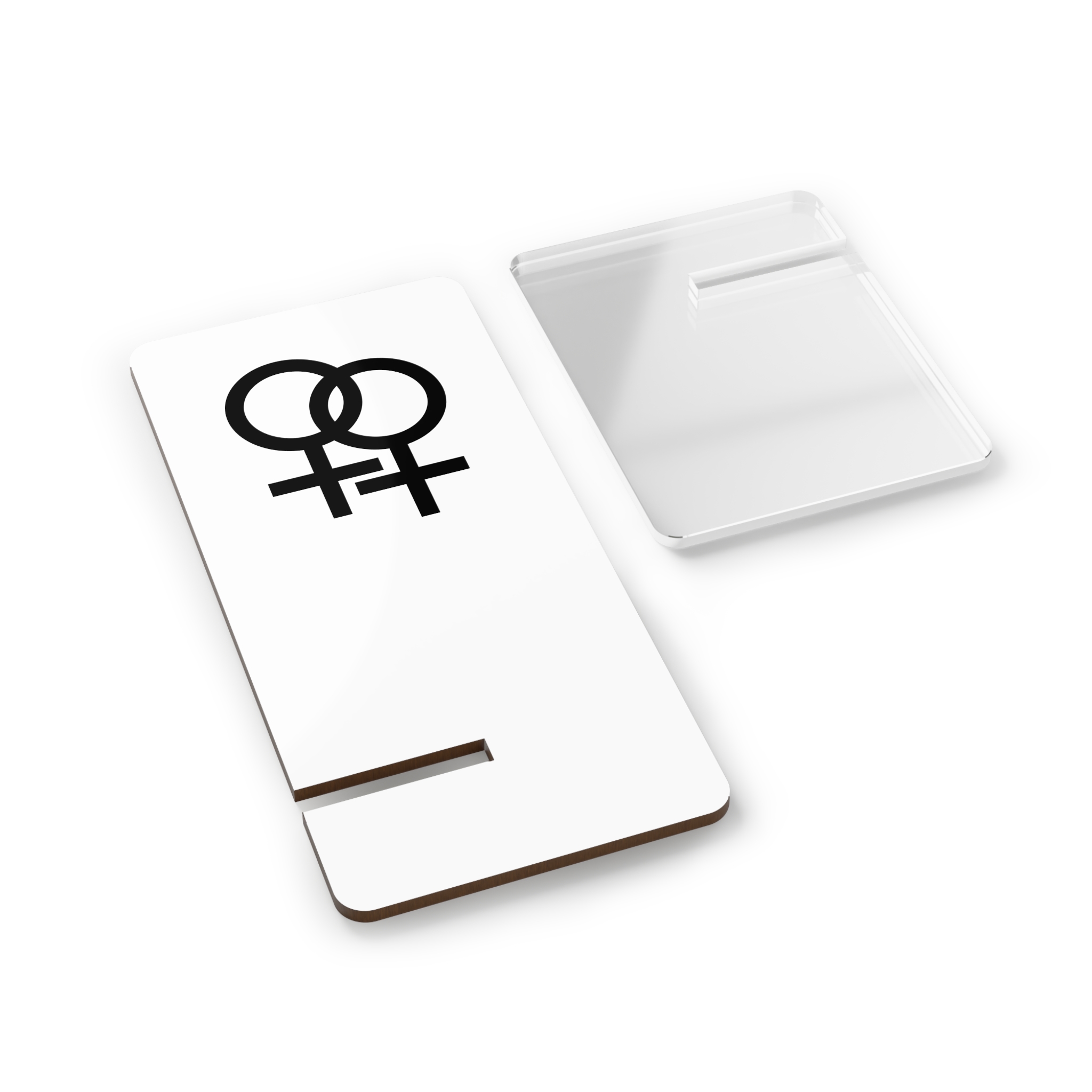 Double Female Symbol Mobile Display Stand For Smartphones - Image 2