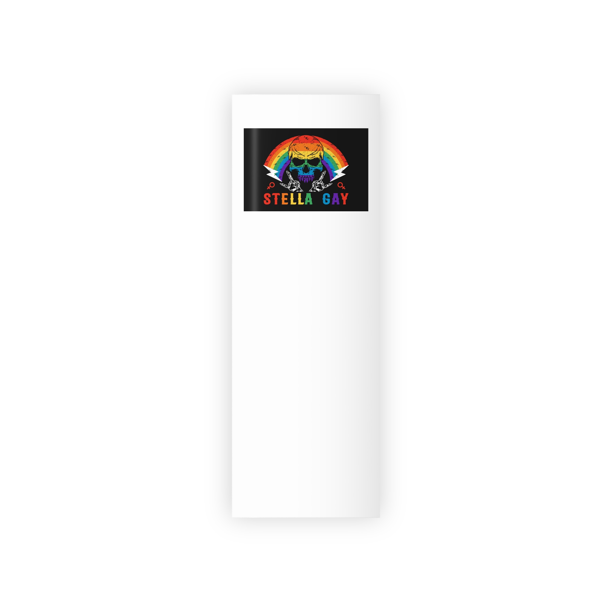 Stela Gay Skull Rainbow Gay Pride Vector T Shirt Gift Wrapping Paper Rolls 1pc - Image 5