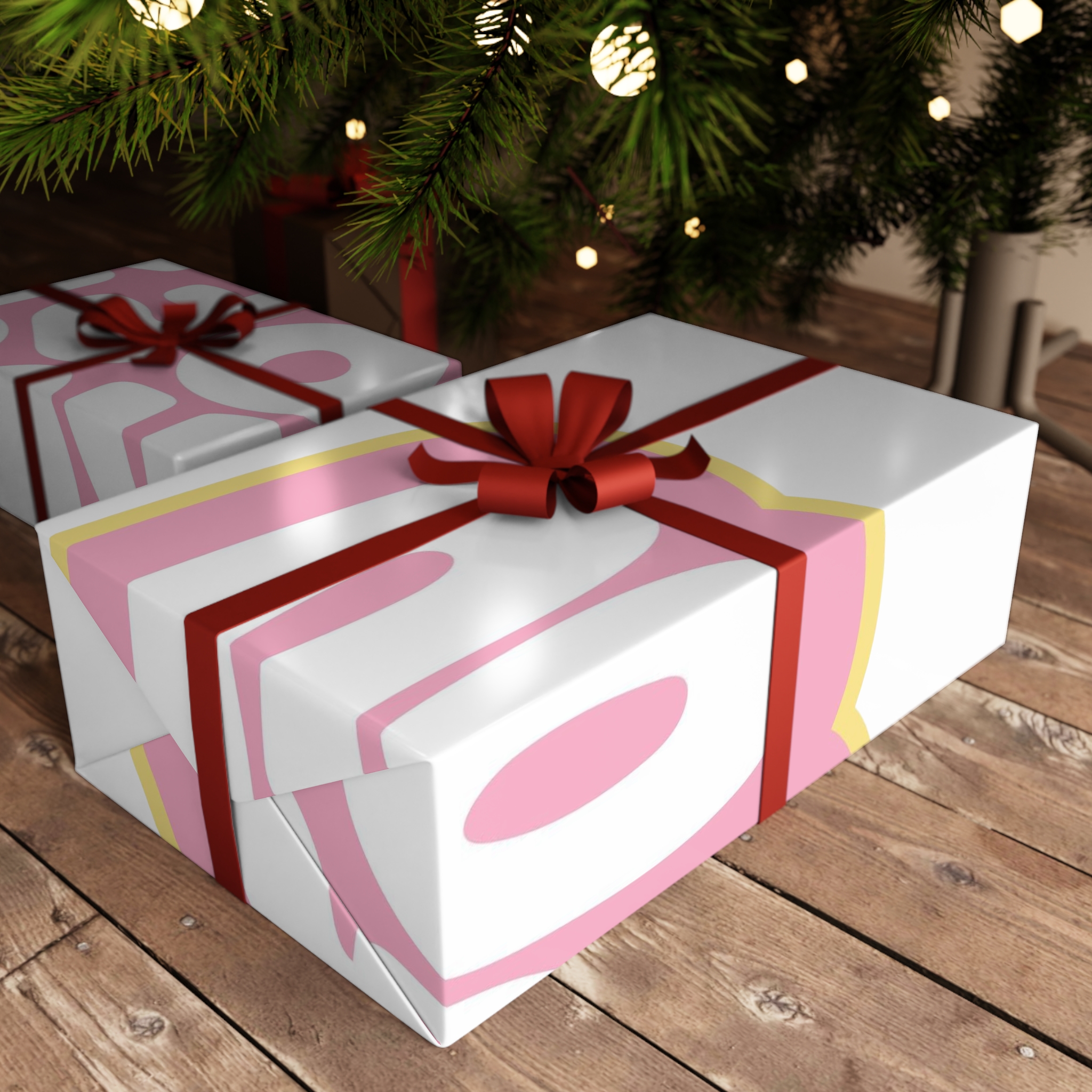 Colorful Retro Bubble Letter Typography Sticker Saying Proud You Gift Wrapping Paper Sheets 1pc - Image 3