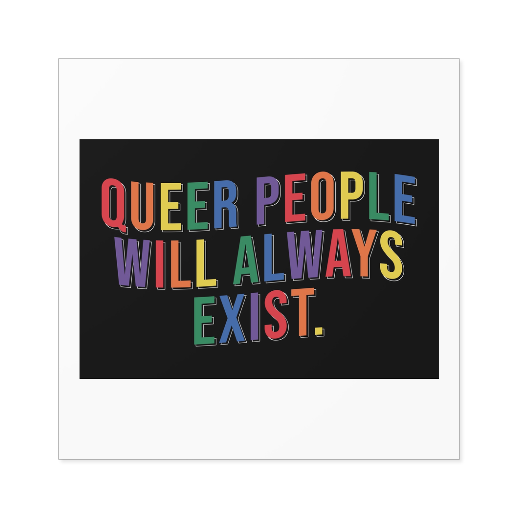 Pride Lgbtq Gay Typography Vector Tshirt Design(12) Laminate Stickers Square - Image 25