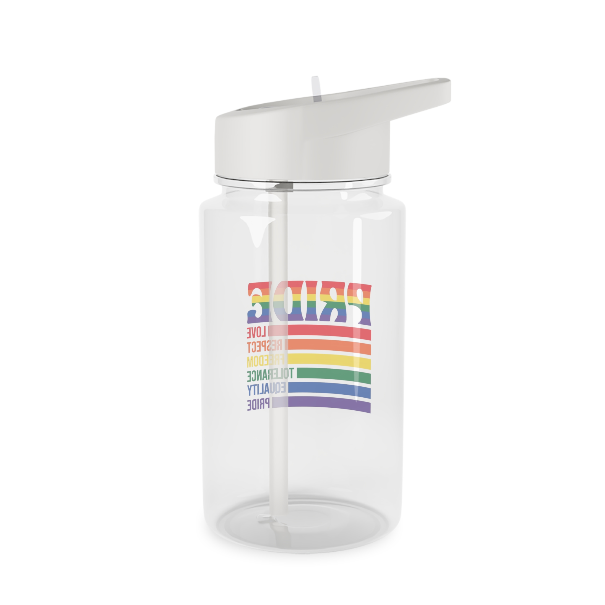 Pride Lgbtq Gay Typography Vector Tshirt Design1 Tritan Water Bottle - Image 2