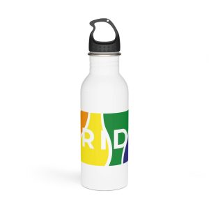 Gay Pride Month Colors Lgbtq Rainbow Background Tolerance Festival Stainless Steel Water Bottle