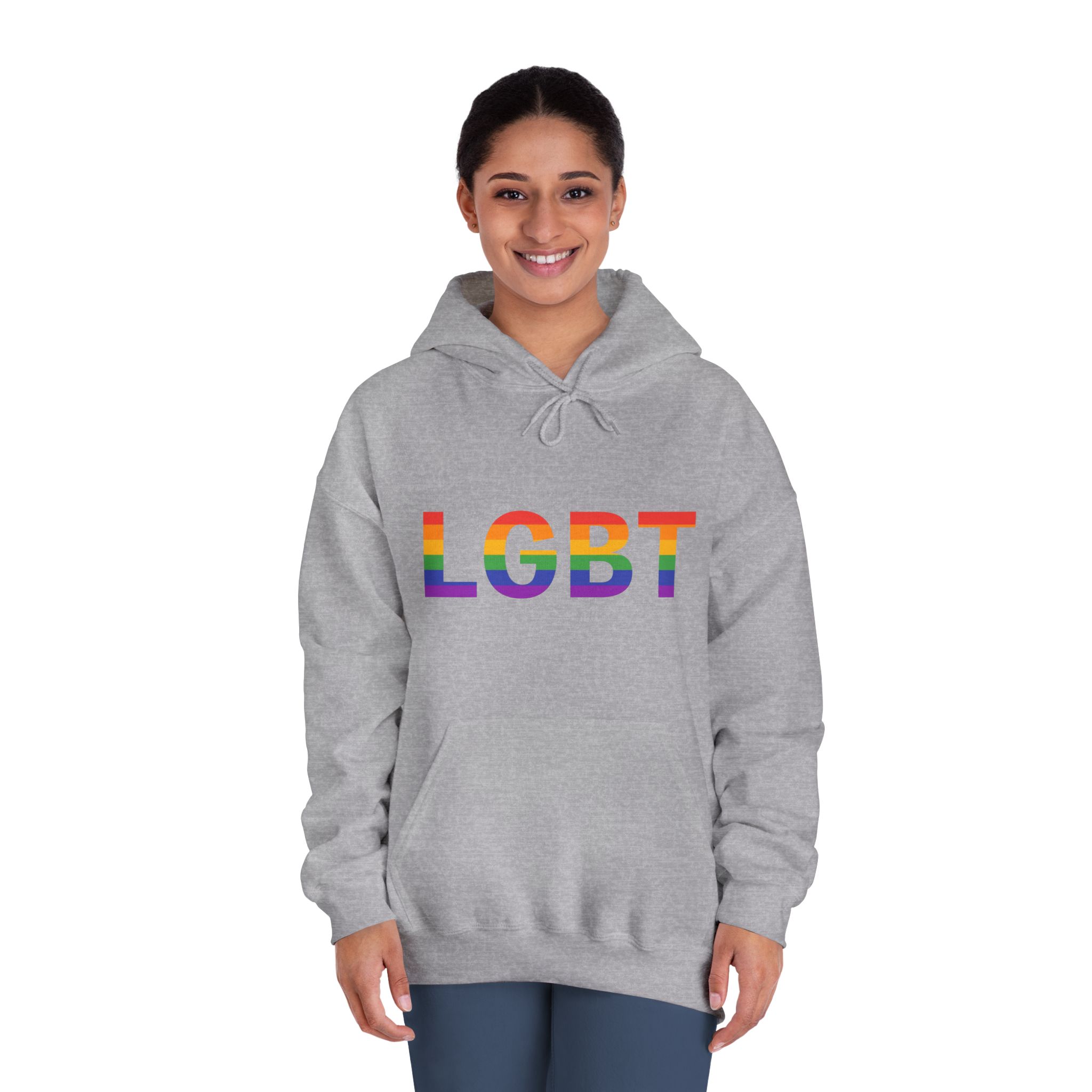 Lgbt Rainbow Colors Lgbt Logo Unisex Dryblend Hooded Sweatshirt - Image 16