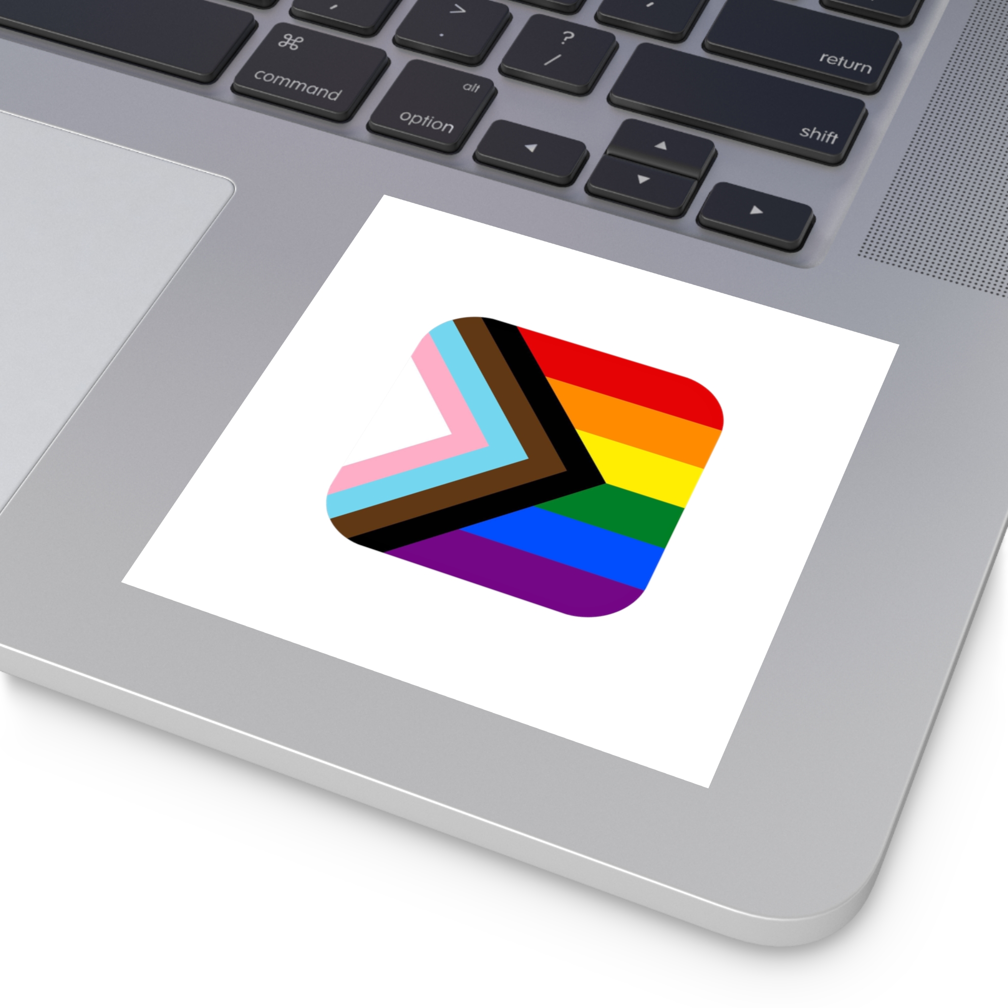 New Pride Flag Lgbtq Vector Illustartion Laminate Stickers Square - Image 19