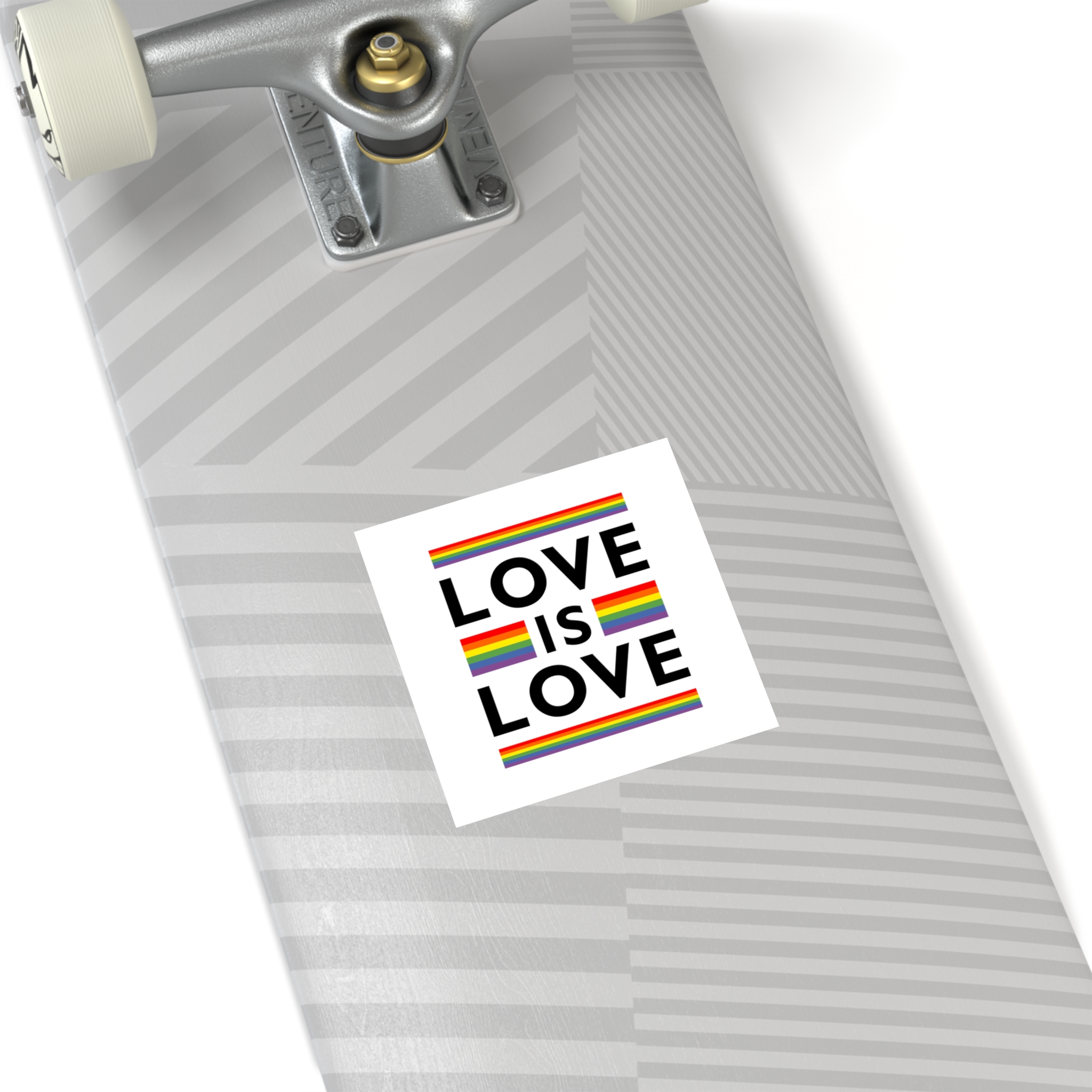 Love Is Love Lgbt Flag Symbol Pride Month Symbol Laminate Stickers Square - Image 32