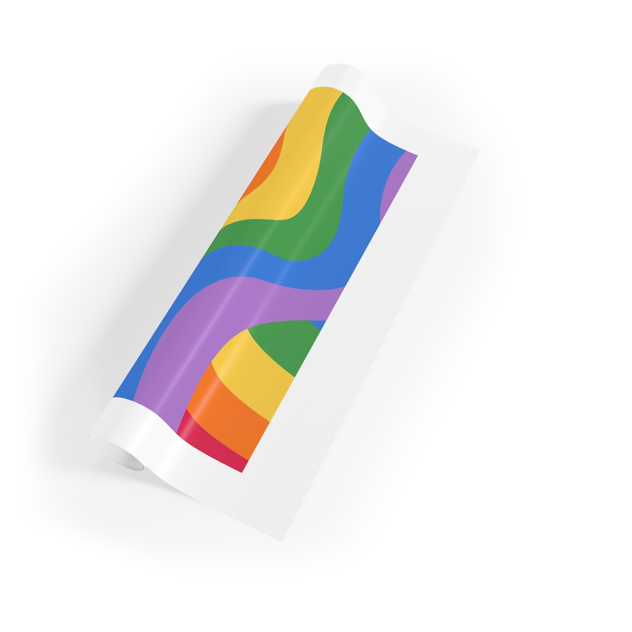 Happy Pride Month Rainbow Background Template Design Gift Wrapping Paper Rolls 1pc - Image 3
