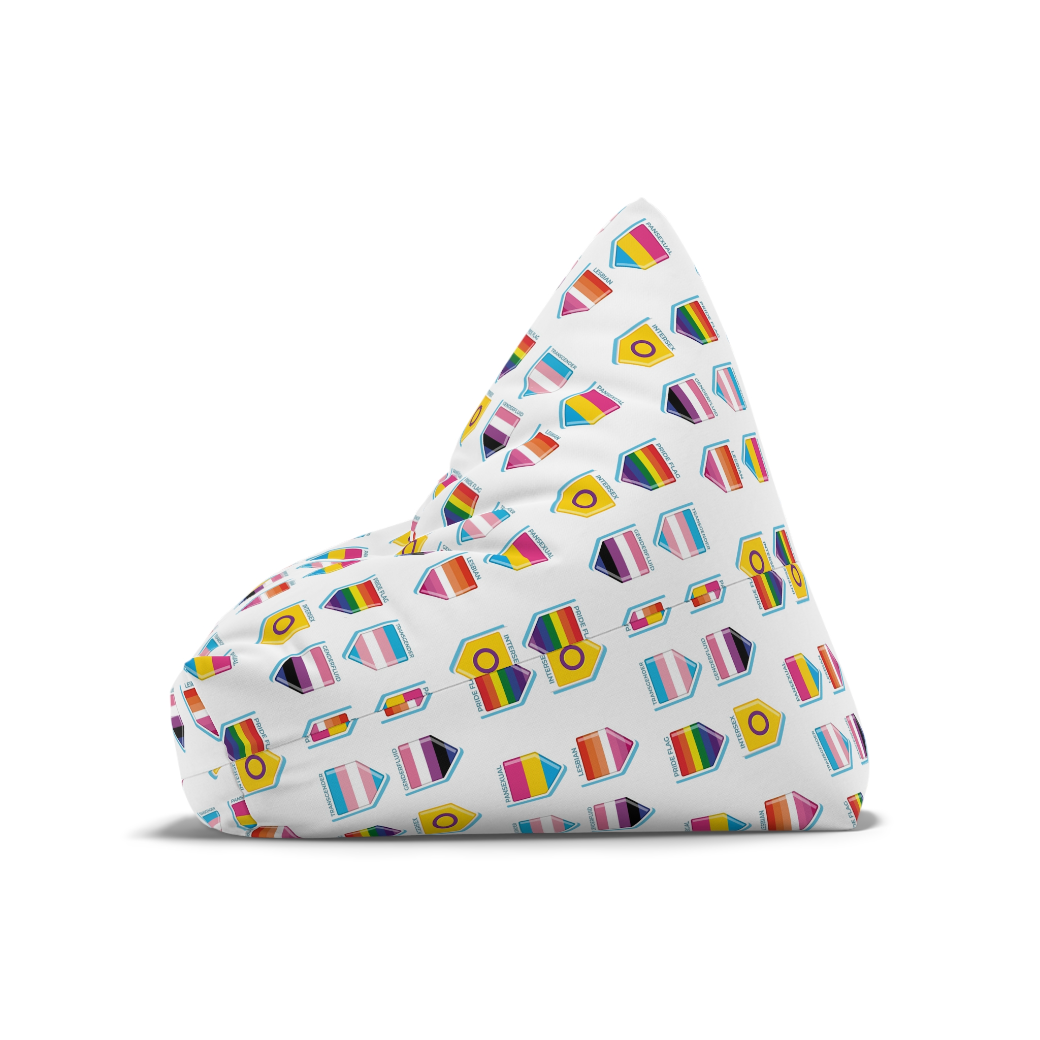 Flat Pride Month Lgbt Flags Collection Bean Bag Chair Cover - Image 8