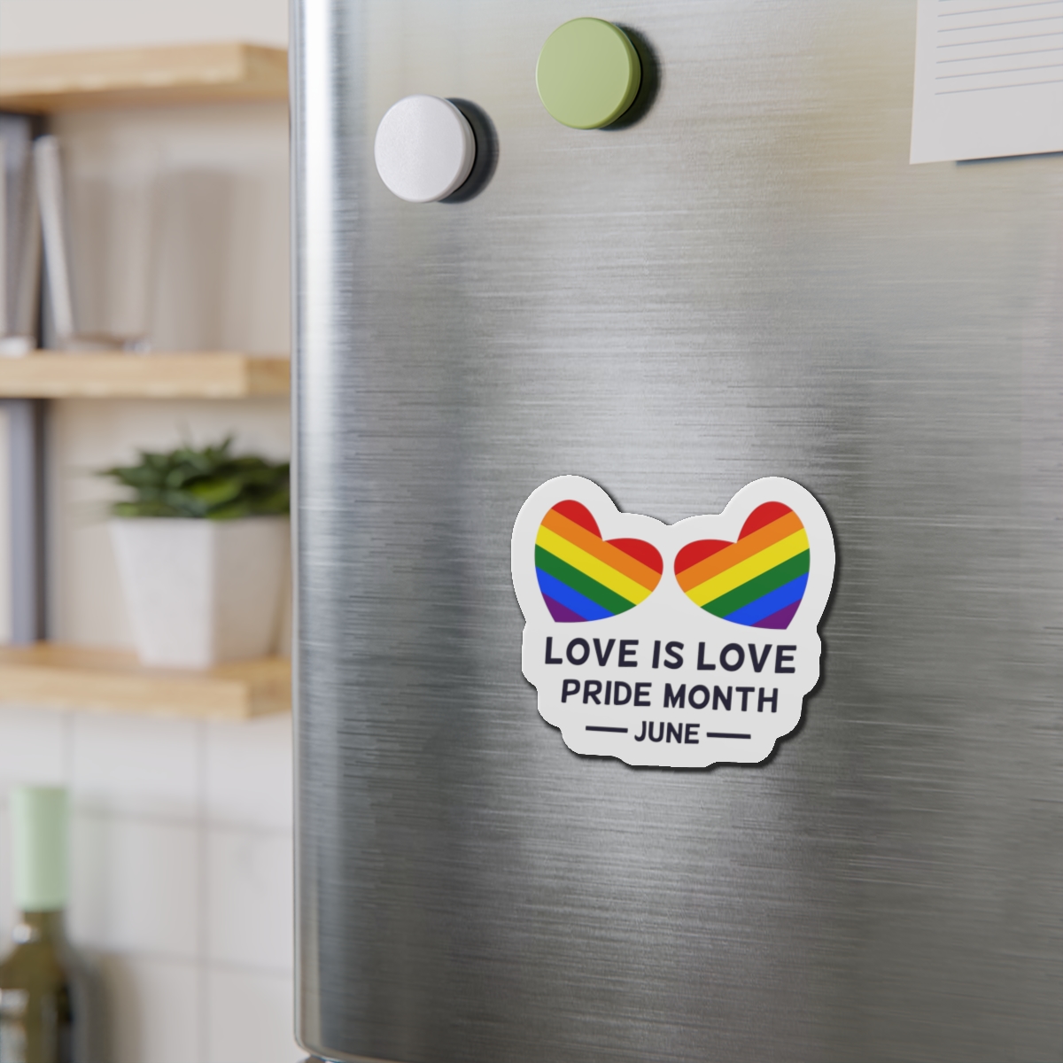 Lgbtq Pride Month June Every Year Rainbow Sign Pride Community Design Banner Poster Card Background Template Die Cut Magnets - Image 12