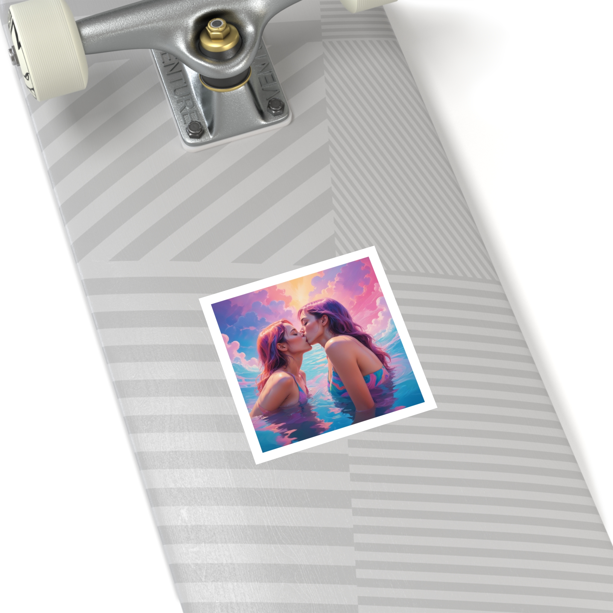 Lesbian Pride Design 9A4266 Laminate Stickers Square - Image 20