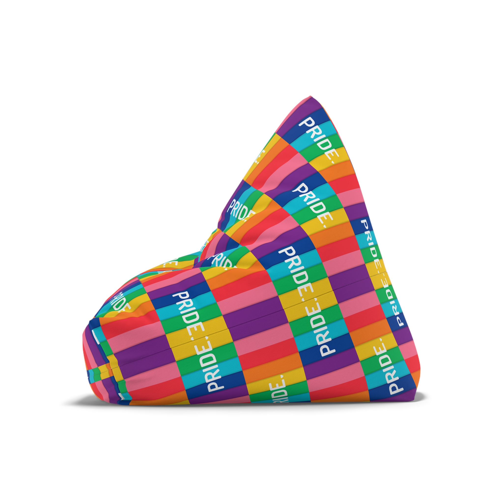 Rainbow Colored Background With Pride Concept Pride Month Bean Bag Chair Cover - Image 8