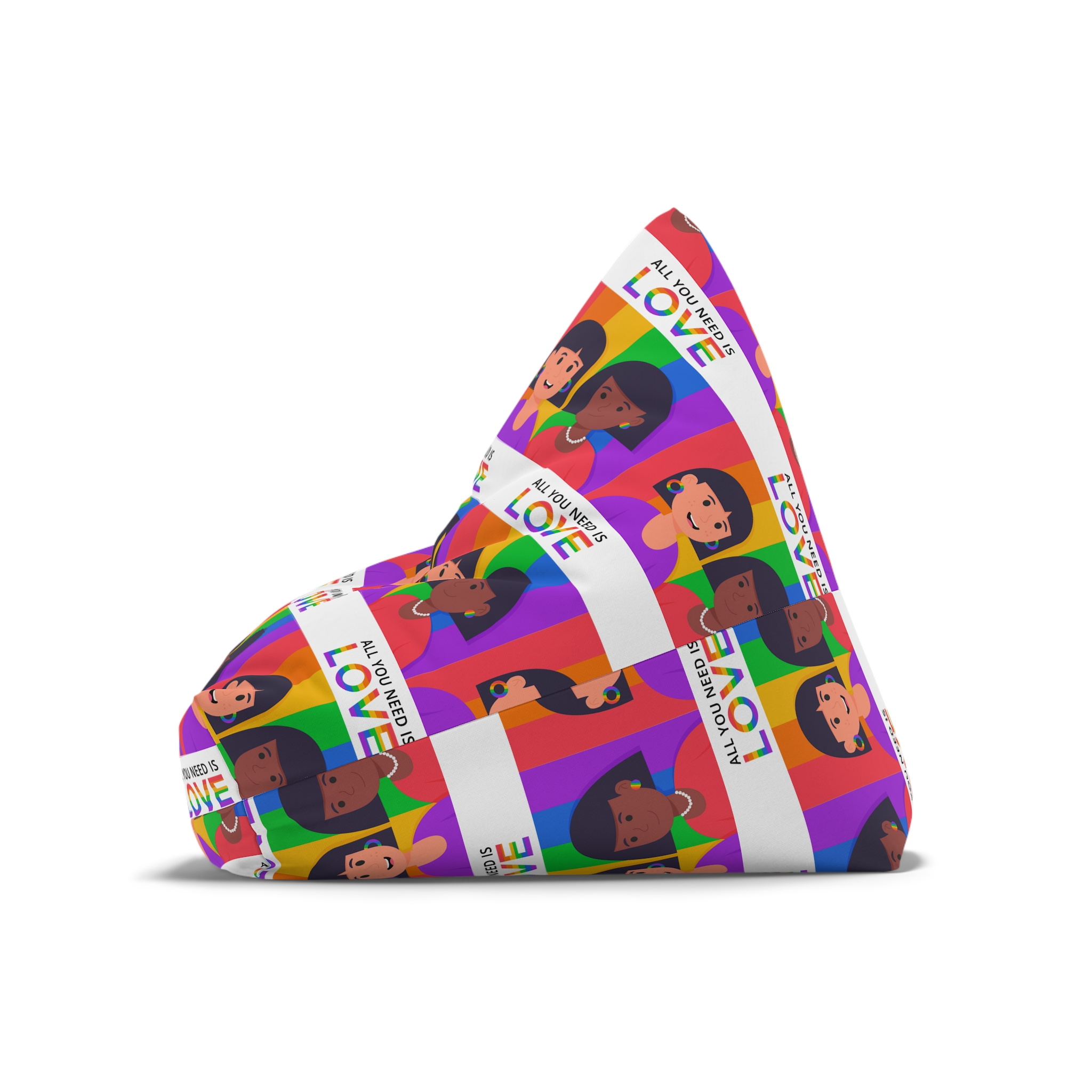 Flat Pride Day Illustration Bean Bag Chair Cover - Image 8