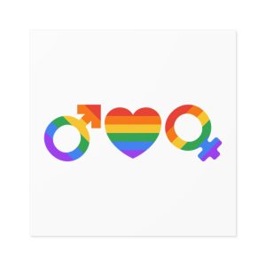 Lgbt Pride Month June Lesbian Gay Bisexual Transgender Lgbtq Flag Rainbow Vector(2) Laminate Stickers Square