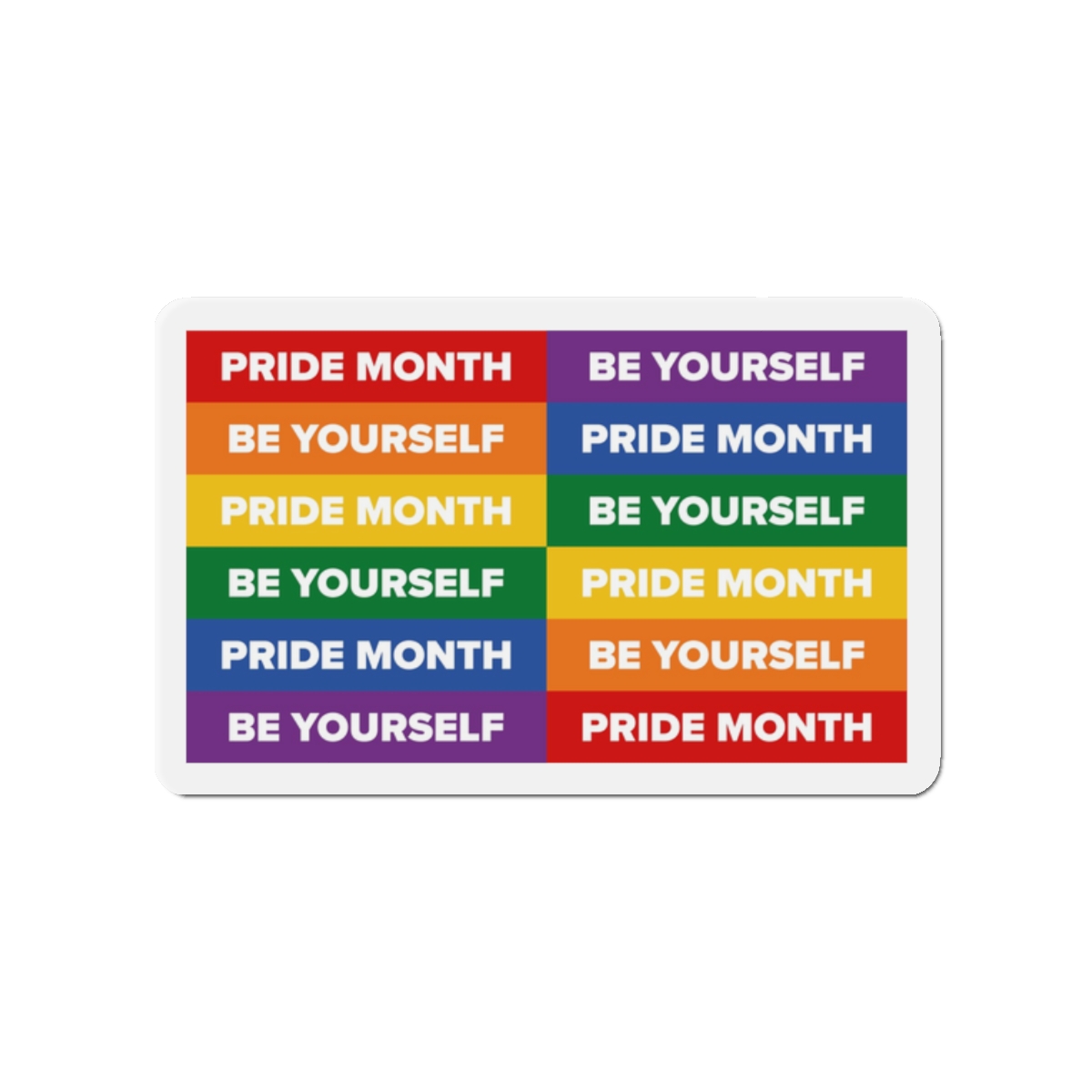 Lesbian Pride Design 33F9F4 Die Cut Magnets