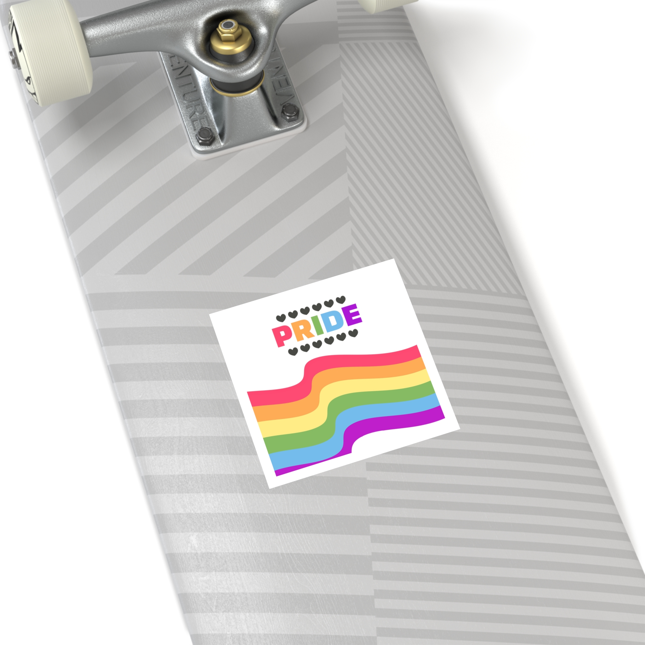Pride Background With Flag Lgbtq Pride Laminate Stickers Square - Image 28