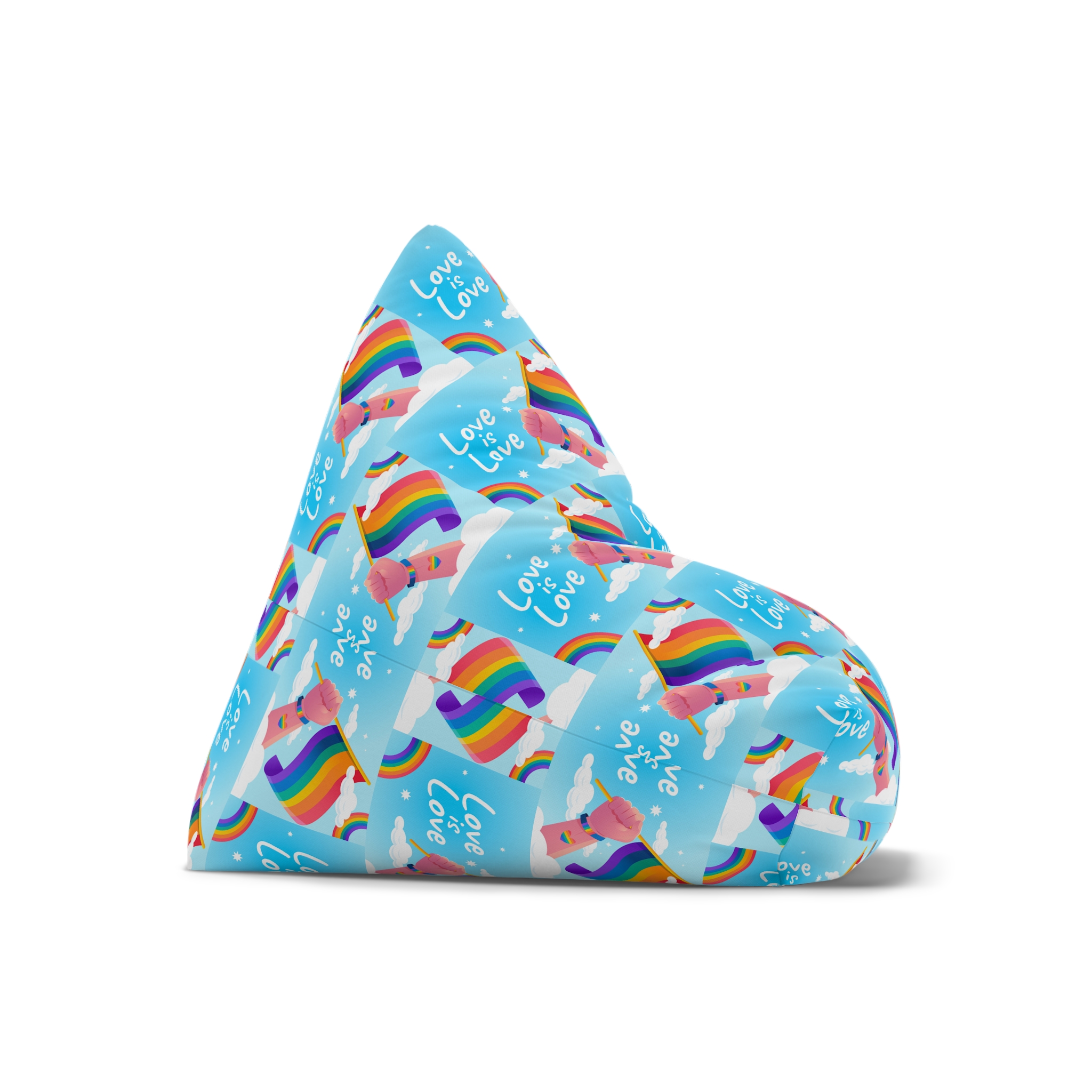 Gradient Background Pride Month Celebration Bean Bag Chair Cover - Image 7