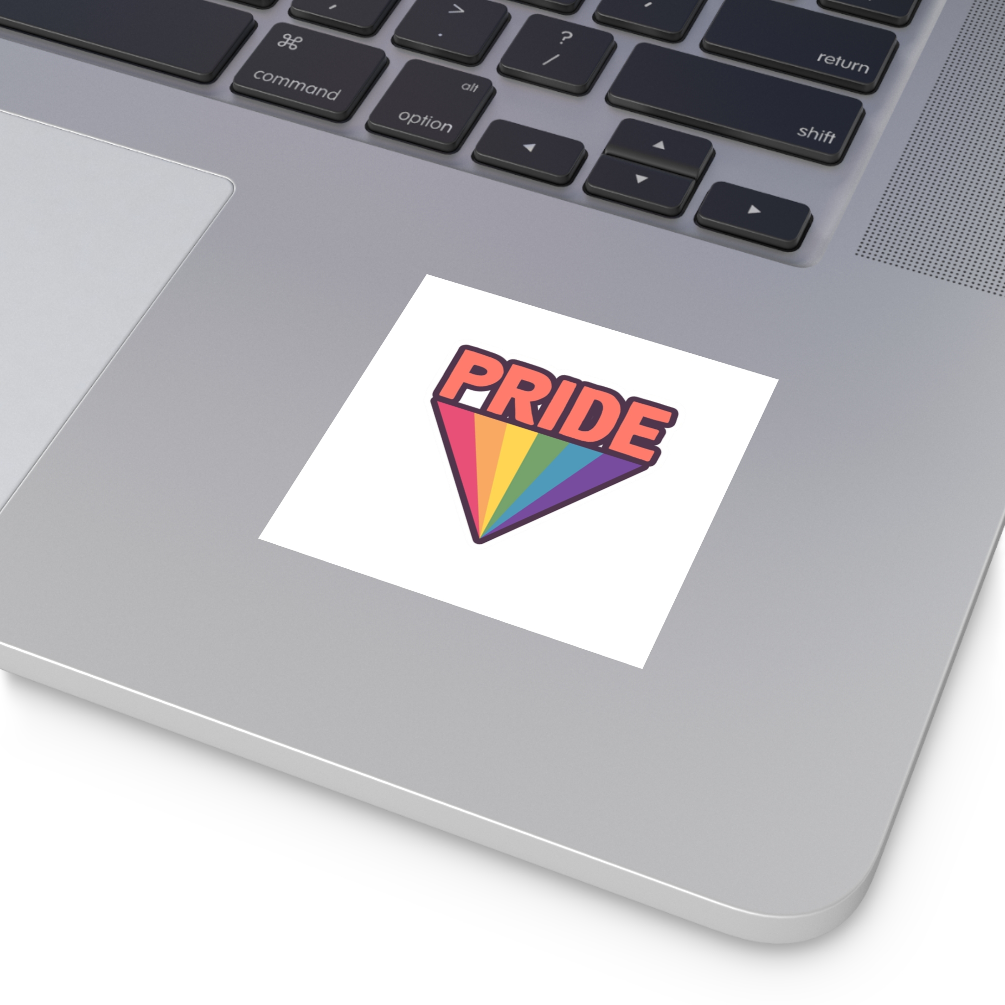 Pride With Rainbow(1) Laminate Stickers Square - Image 3
