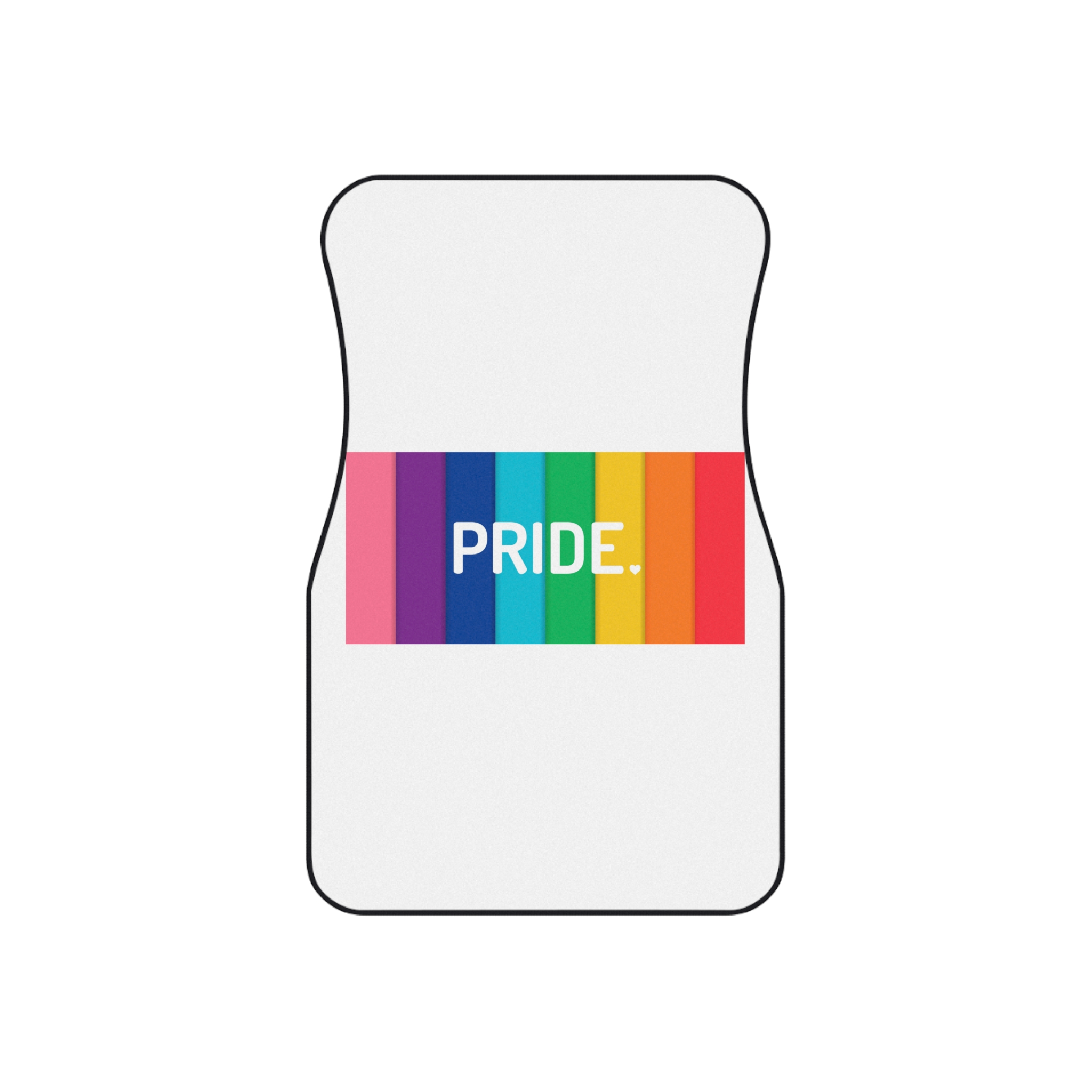 Rainbow Colored Background With Pride Concept Pride Month Car Mats Set Of 4 - Image 2