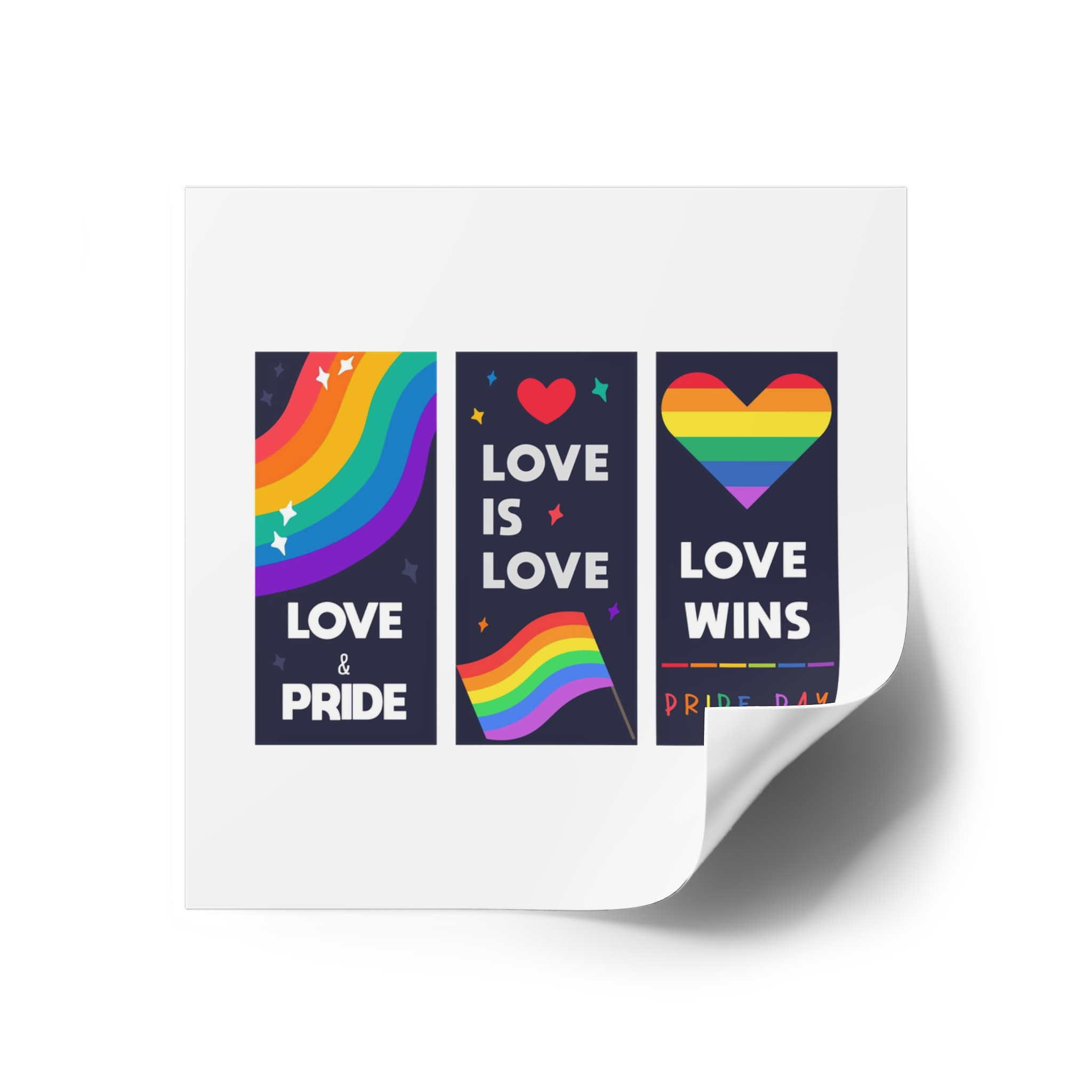 Lgbt Wallpapers Pride Day Celebration Laminate Stickers Square - Image 26