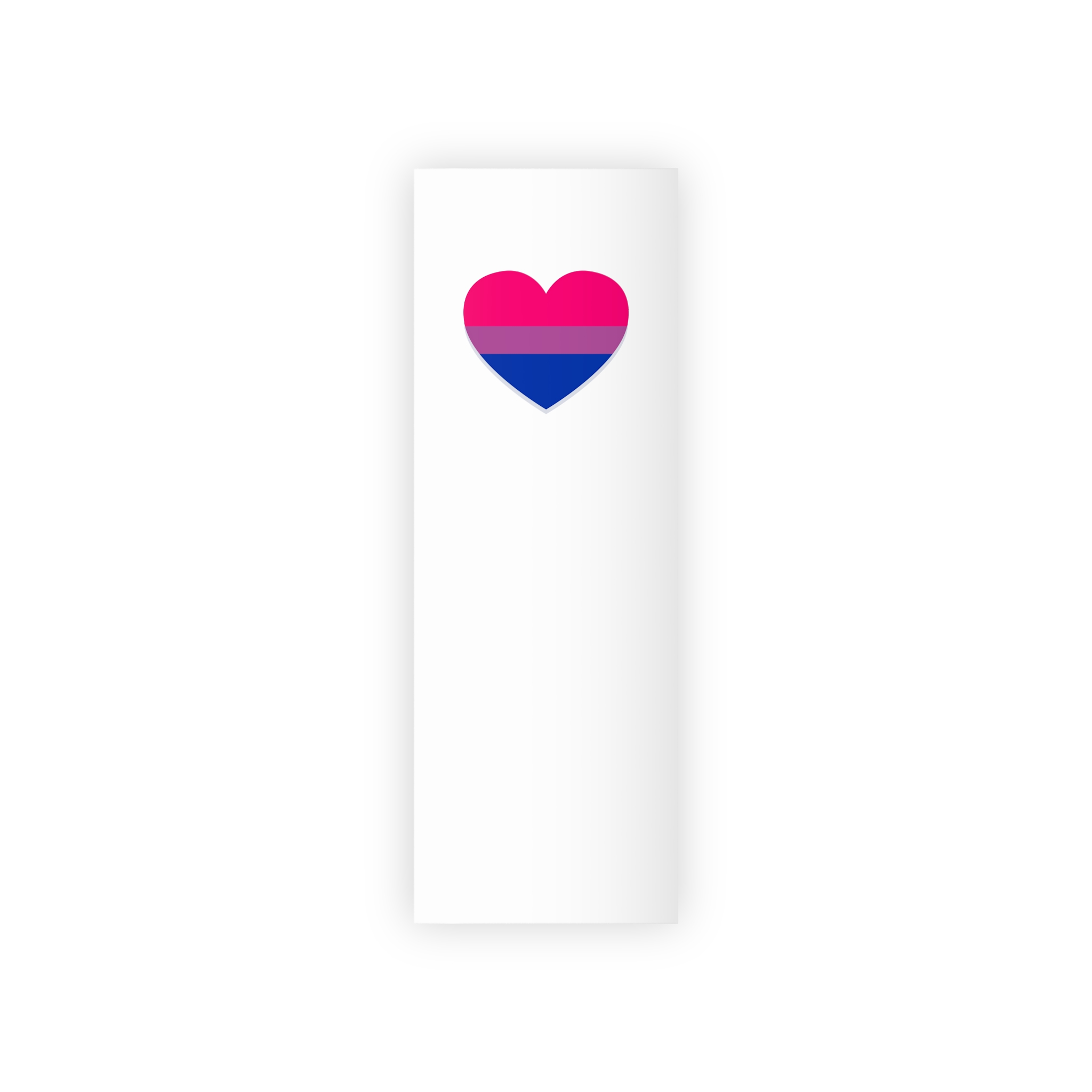 Bisexual Flag Heart Shape Gift Wrapping Paper Rolls 1pc - Image 5