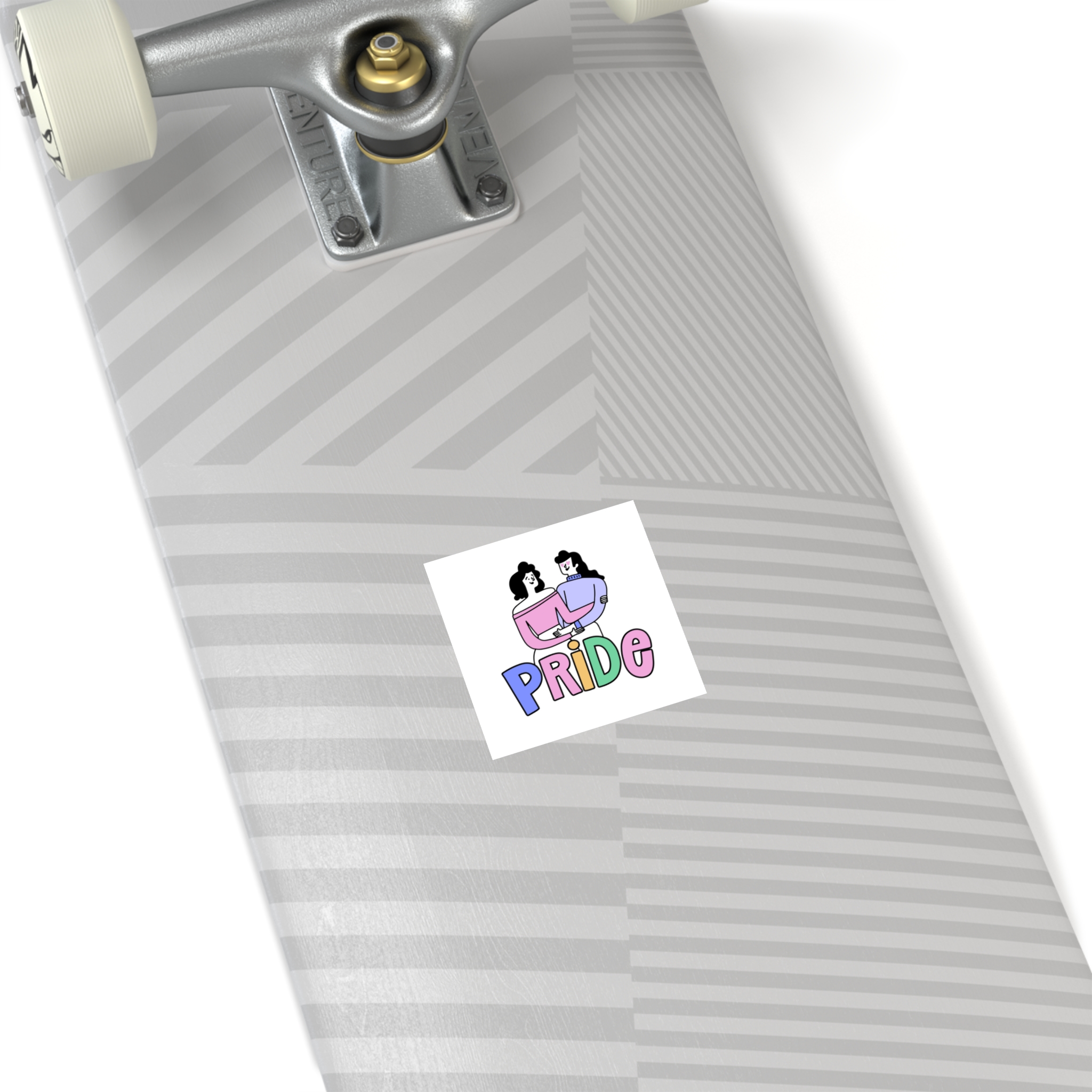 Pride Day Lettering Laminate Stickers Square - Image 12