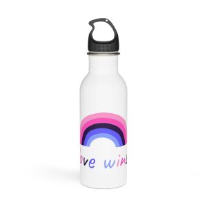 Colorful Rainbow Shape Omnisexual Pride Flag Happy Pride Day Lgbtqia Community Pride Month Vector Hand Drawn Doodle Posters Stickers Logo Cards Stainless Steel Water Bottle
