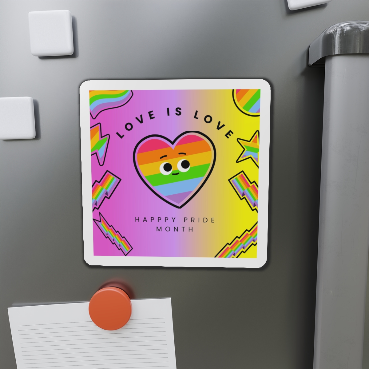 Free Vector Colorful Pride Month Die Cut Magnets - Image 14