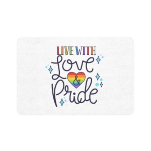 Pride Day Lettering Concept Pet Food Mat 12x18