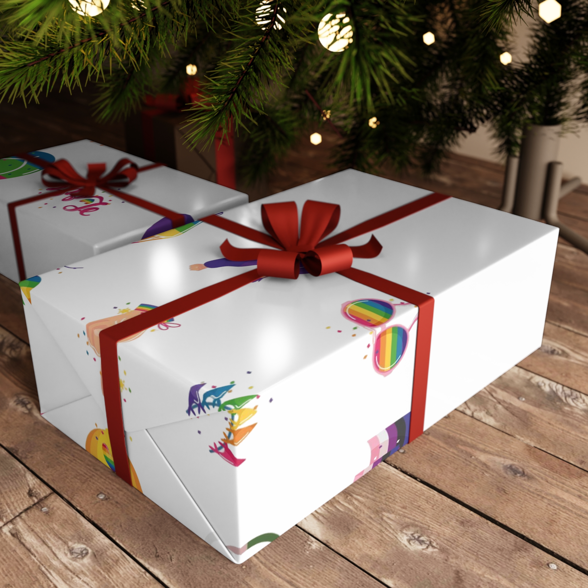 Set Icons With Lgbtq Community Symbols Gift Wrapping Paper Sheets 1pc - Image 6