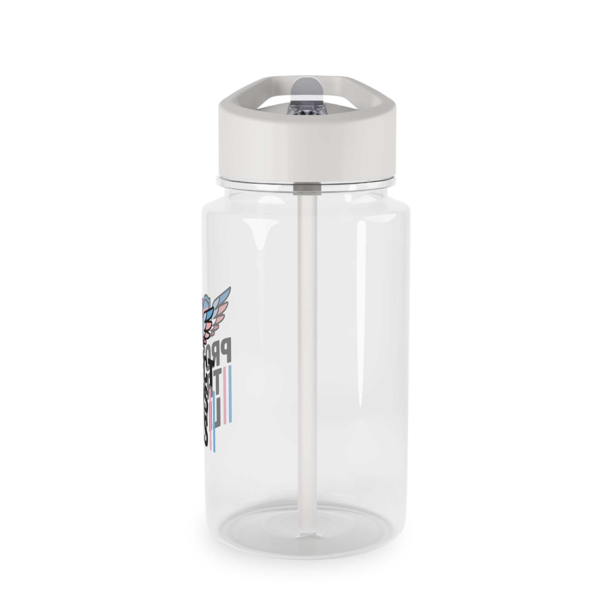 Protect Trans Lives T Shirt Design Isolated White Background 2 Tritan Water Bottle - Image 3