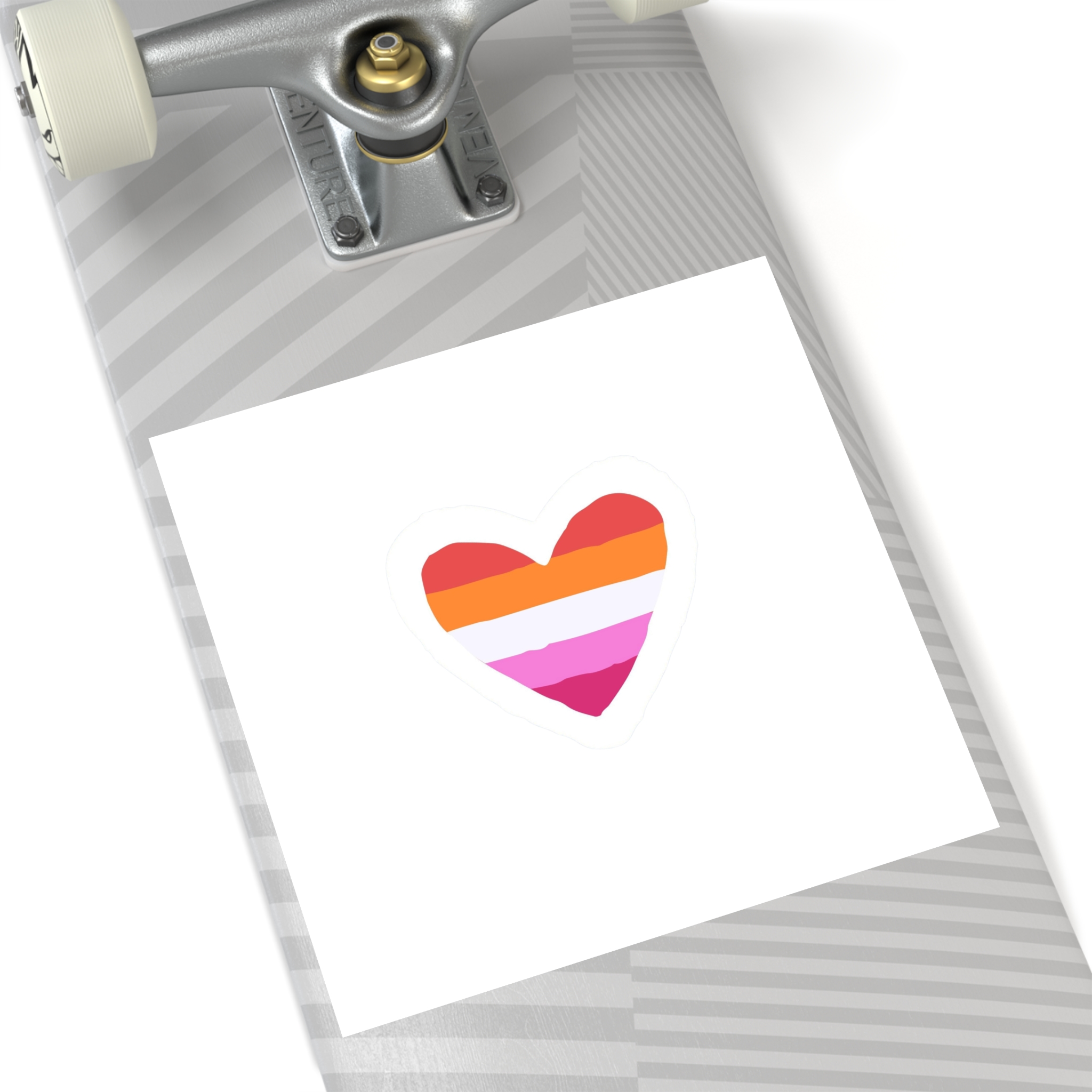 Lgbt Sticker Lgbtq Rainbow Lesbian Flag Heart Shape Acceptance Sexual Orientation Self Determination Homosexual Love Symbol Pride Month Flat Hand Drawn Isolated Vector Illustration Laminate Stickers... - Image 60