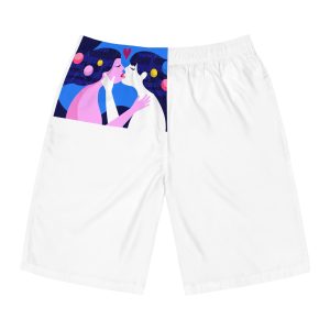 Lesbian Pride Design 4C2A53 Mens Board Shorts Aop