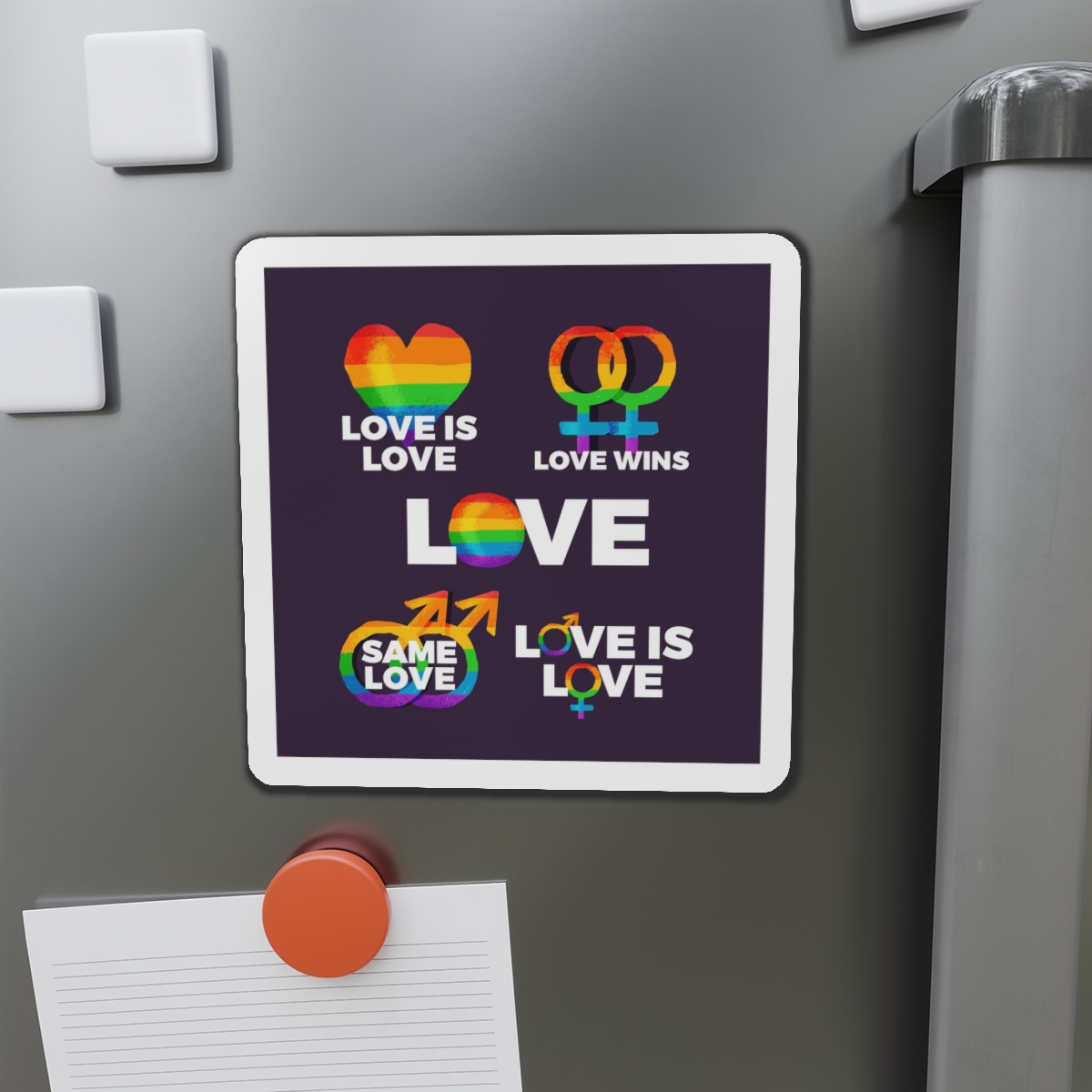 Colorful Pride Day Labels Die Cut Magnets - Image 14