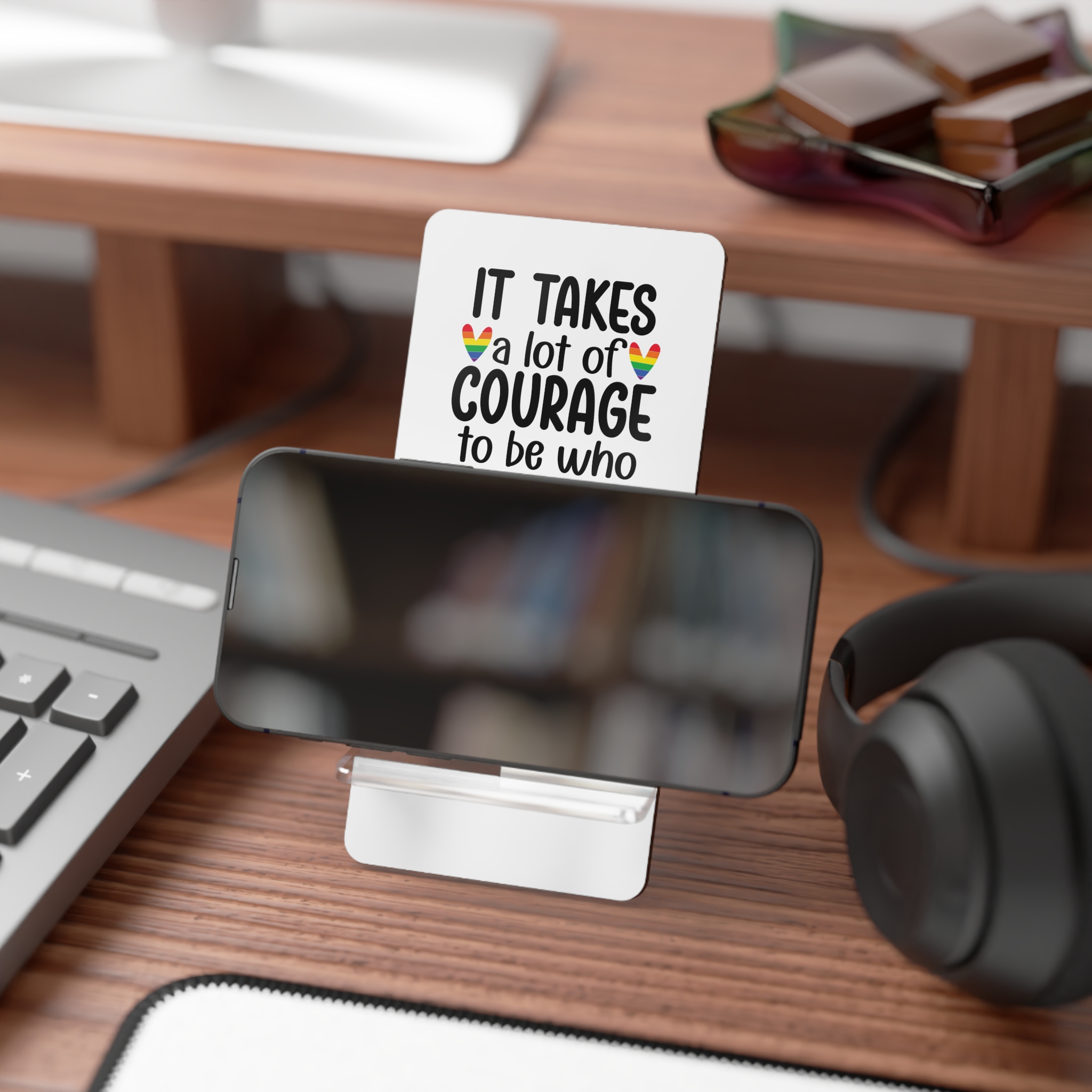 Gay Pride Svg Design(3) Mobile Display Stand For Smartphones - Image 4