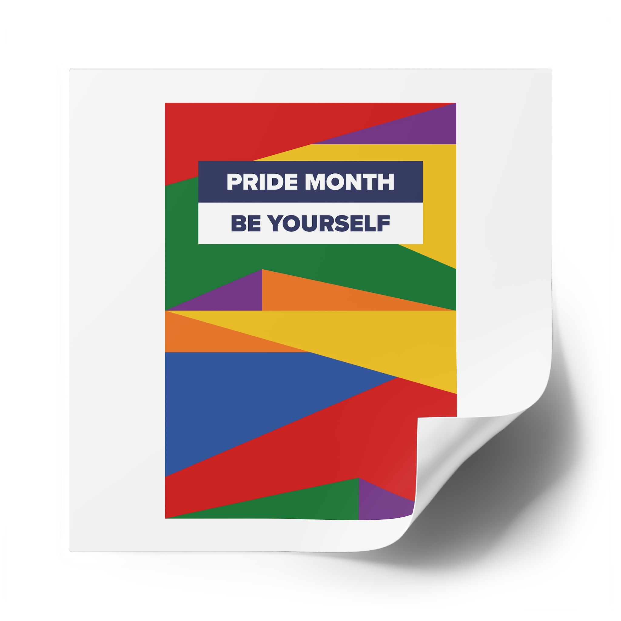 Lgbt Pride Month June Lesbian Gay Bisexual Transgender Lgbtq Flag Rainbow Vector(2) Laminate Stickers Square - Image 54