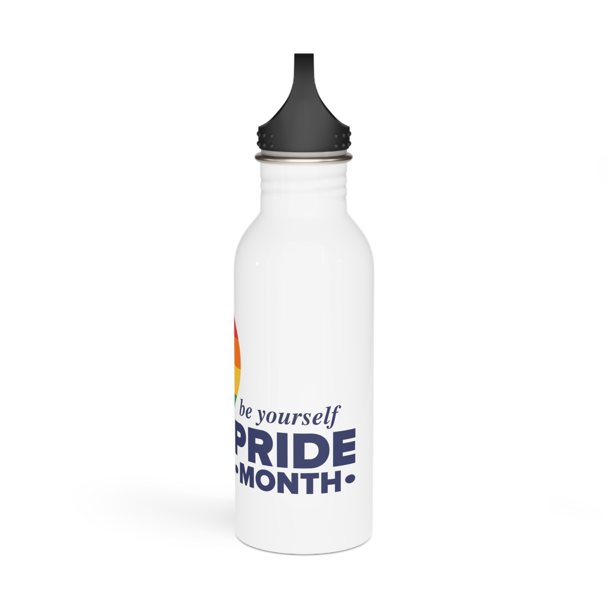 Lgbt Pride Month June Lgbt Flag Rainbow Flag Love Concept Vector Illustration Poster Stainless Steel Water Bottle - Image 4