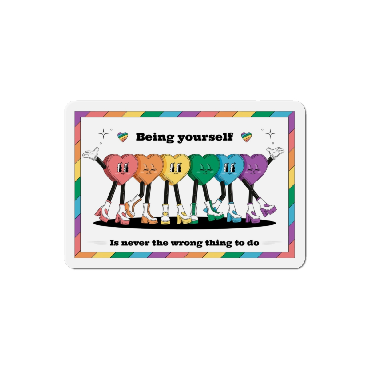 Illustration Pride Month Celebration Die Cut Magnets - Image 13